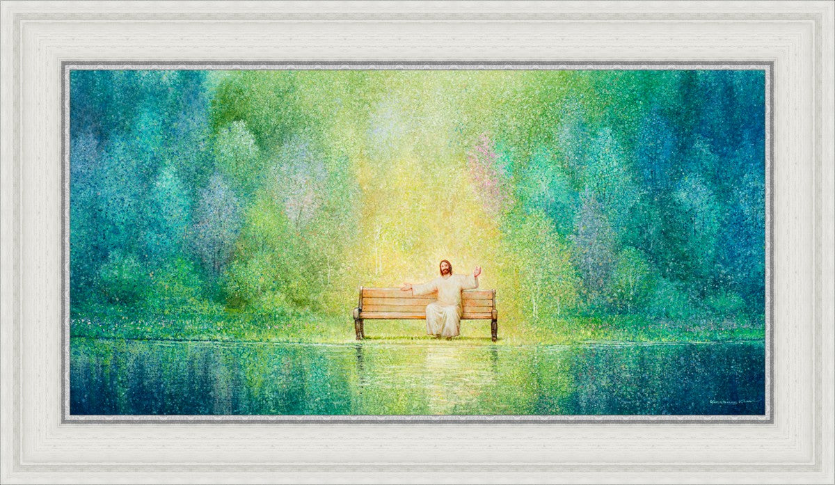 Come Unto Me and I Will Give You Rest - Inspirational Christian Wall Art for Home Decor & Church - Perfect for Bedroom, Living Room & Office