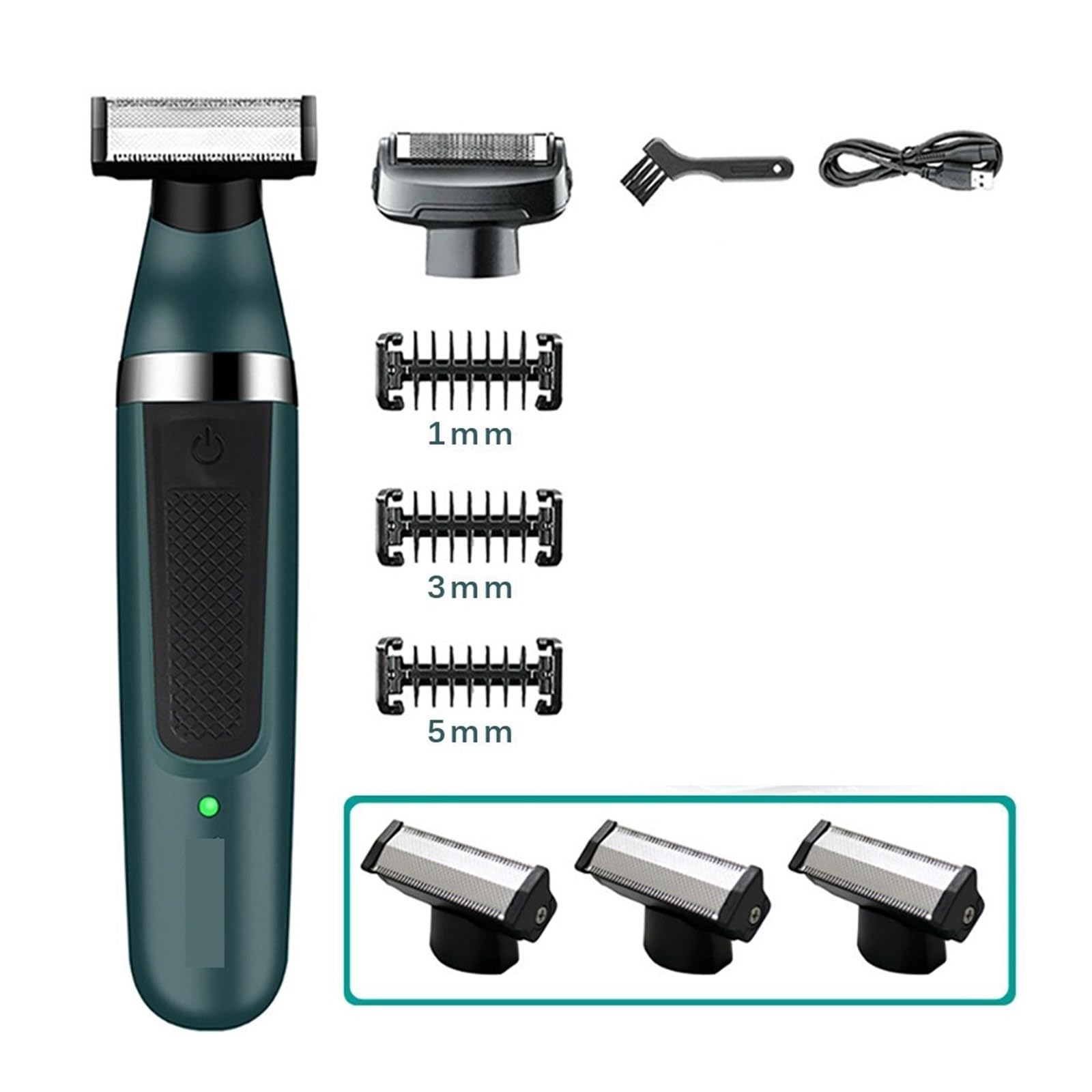 Professional 2-in-1 Electric Razor & Beard Trimmer for Men - Waterproof Cordless Shaver V-393 with Precision Blades | Perfect for Home Use, Travel & Daily Grooming Routine