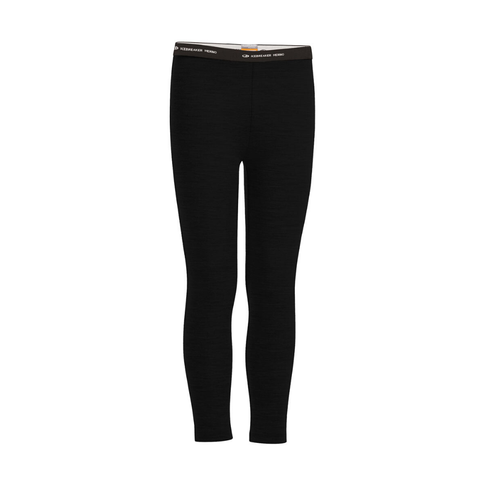 Kids Merino Wool Thermal Leggings - Warm Winter Base Layer Pants for Boys & Girls | Soft & Breathable Black Oasis Leggings for Outdoor Activities, Skiing & Cold Weather Play