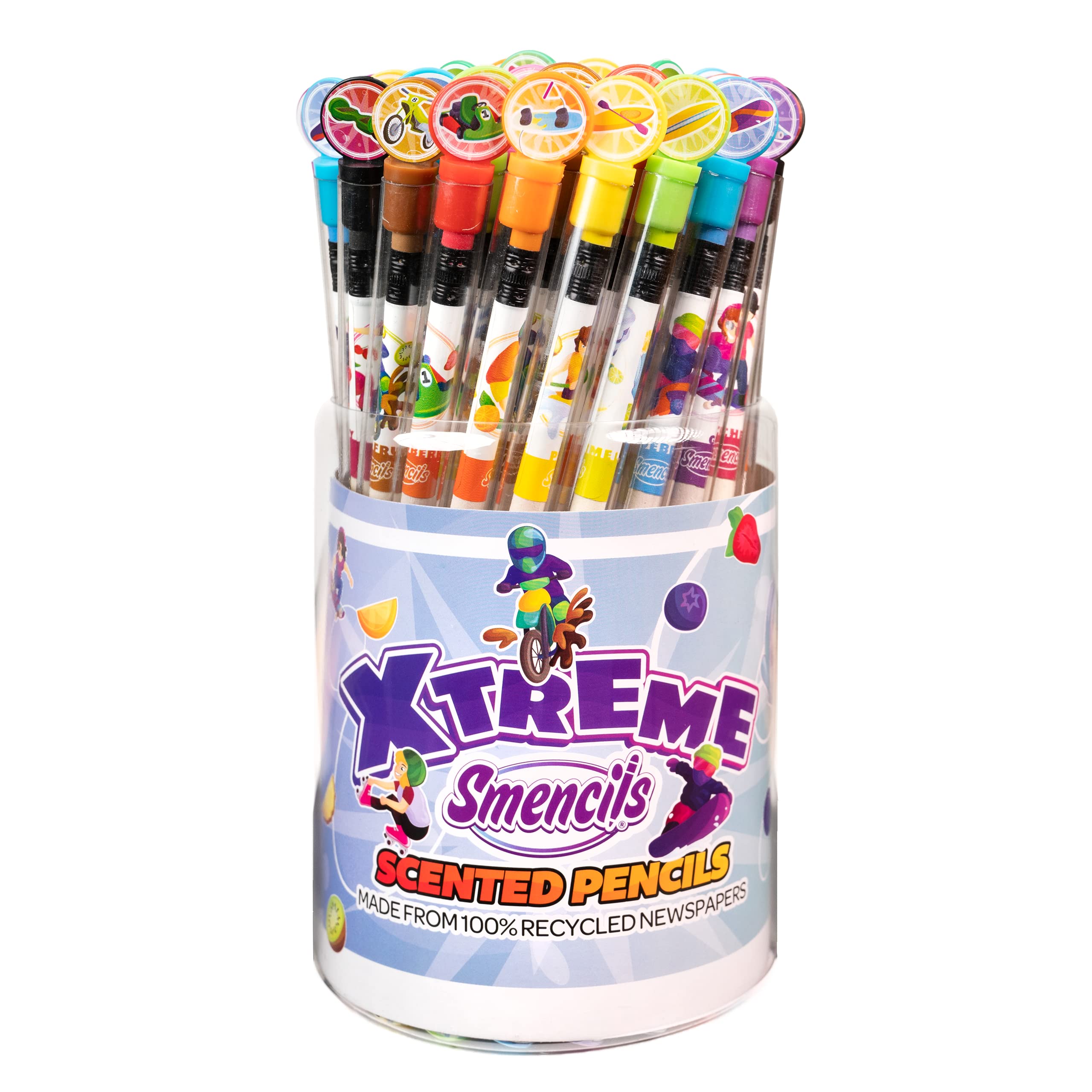 X-Treme Smencils Scented Pencils 50-Pack - HB #2 for Kids Gifts & Classroom Rewards