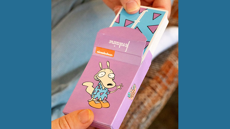 Fontaine Nickelodeon Rocko Playing Cards - Premium Collectible Deck for Cardistry, Magic & Poker - Perfect for Fans & Collectors