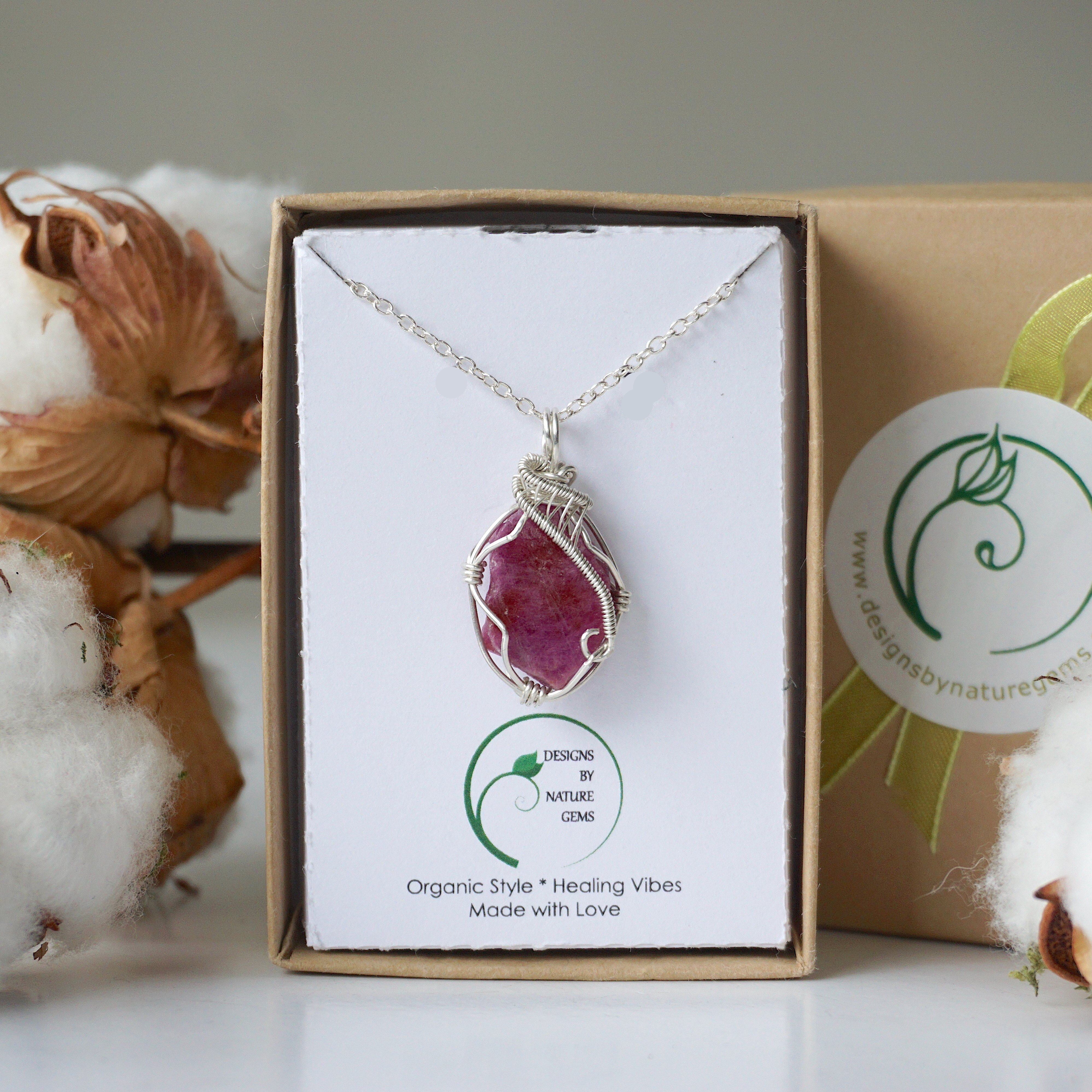 Exquisite Sterling Silver Ruby Necklace for Women | Elegant Jewelry Gift for Valentine's Day, Anniversary & Special Occasions
