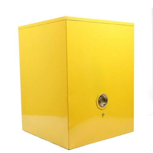 12 Gallon Flammable Safety Storage Cabinet - Fireproof & Leakproof Galvanized Steel Cabinet with 2 Keys (17