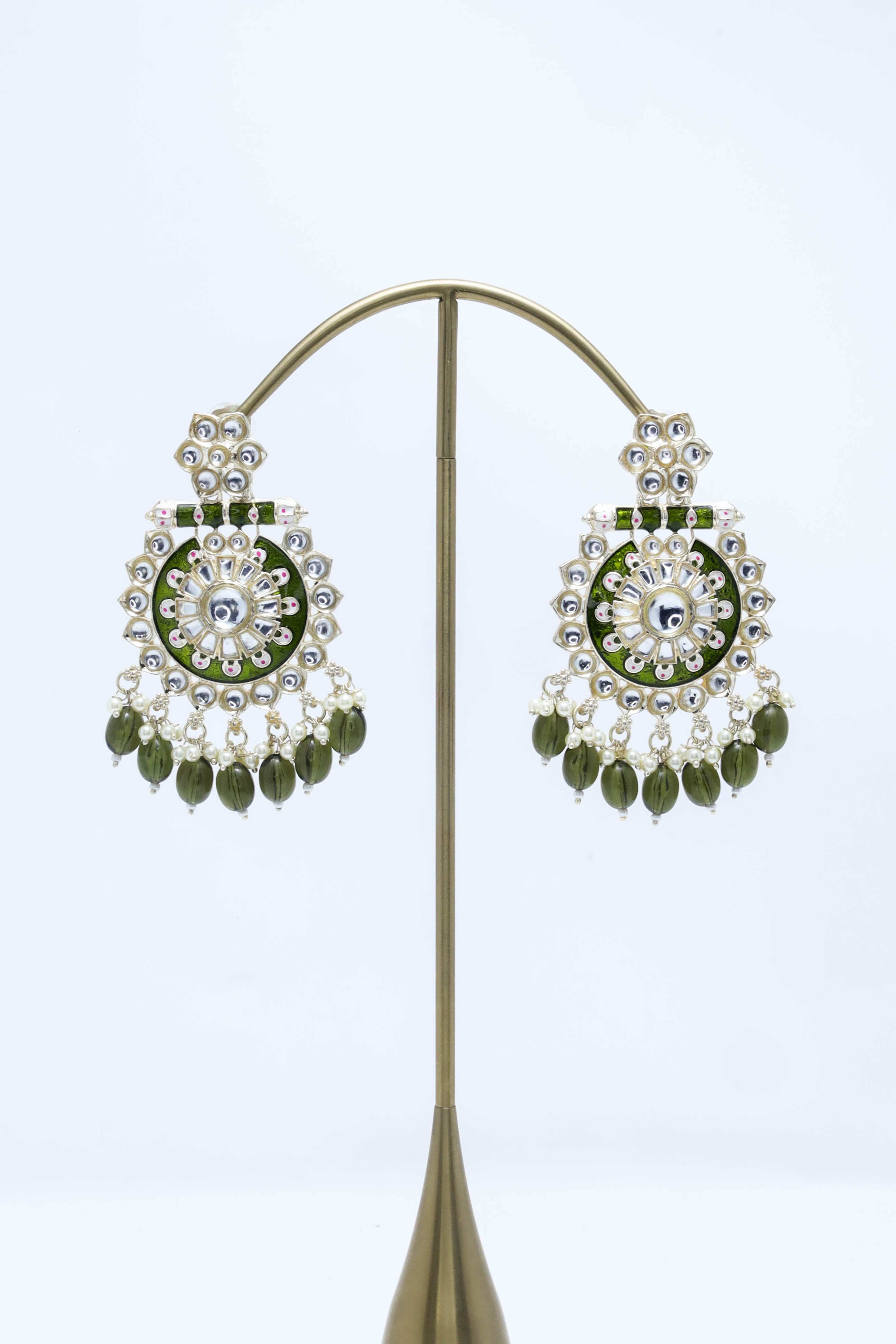 Zara Meenakari Earrings - Handcrafted Ethnic Jewelry for Women | Perfect for Weddings, Parties & Festive Occasions