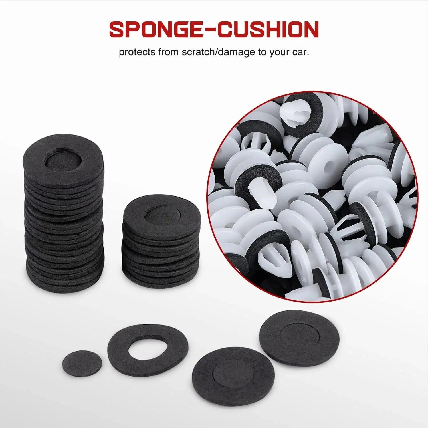 50 Pcs 19.5mm Hole 7mm Door Trim Panel Retainer Clips - Compatible with 2005-2009 Buick Allure, 2013-2018 Cadillac ATS, 2007-2013 Chevy Avalanche, 2003 Hummer H2 - Replaces GM 11519031 - Perfect for Auto Interior Repair and Panel Fastening