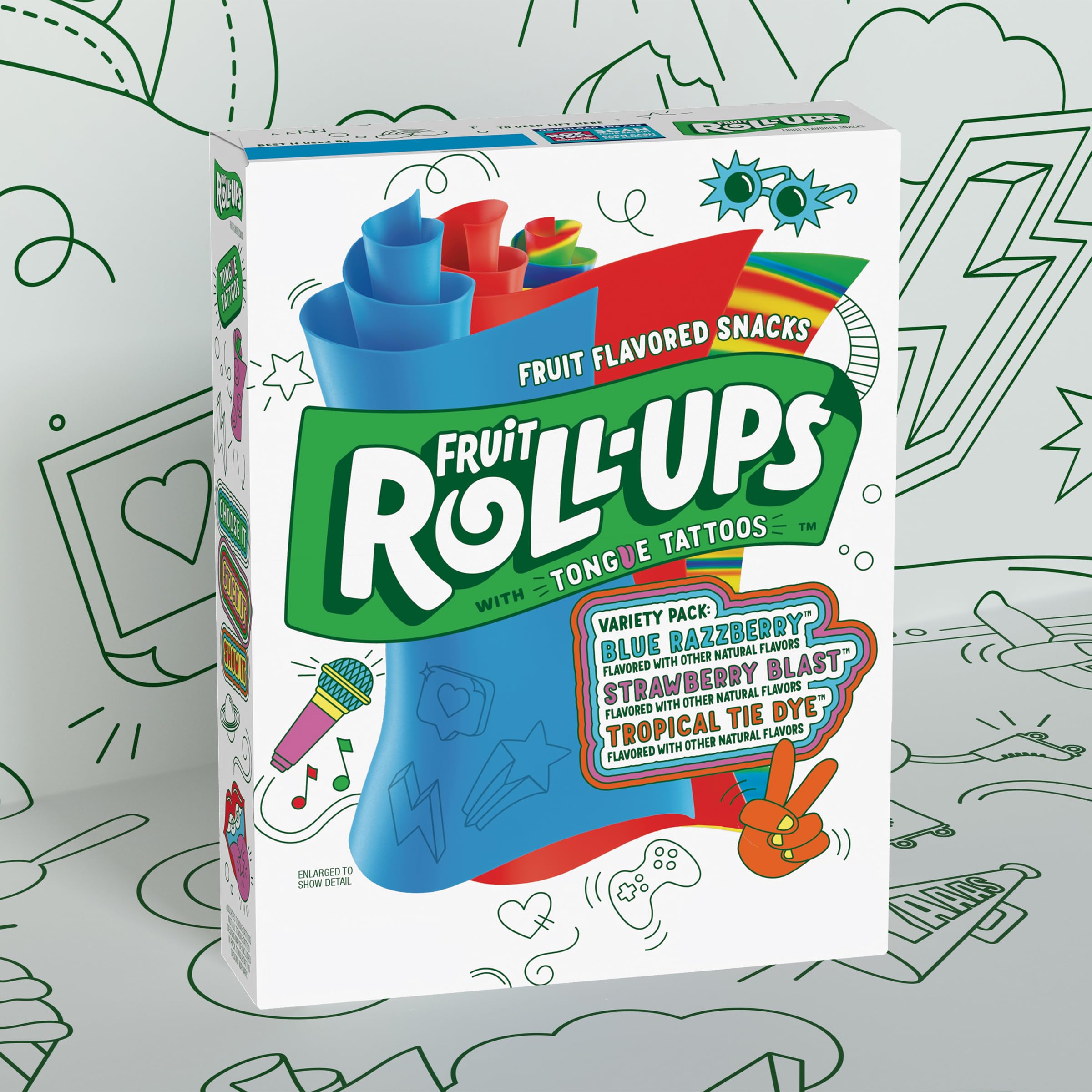 Fruit Roll-Ups Variety Pack - 10 Count (100 Total) Assorted Fruit Flavored Snacks for Kids | Lunchbox, School, Party & On-the-Go Healthy Treats