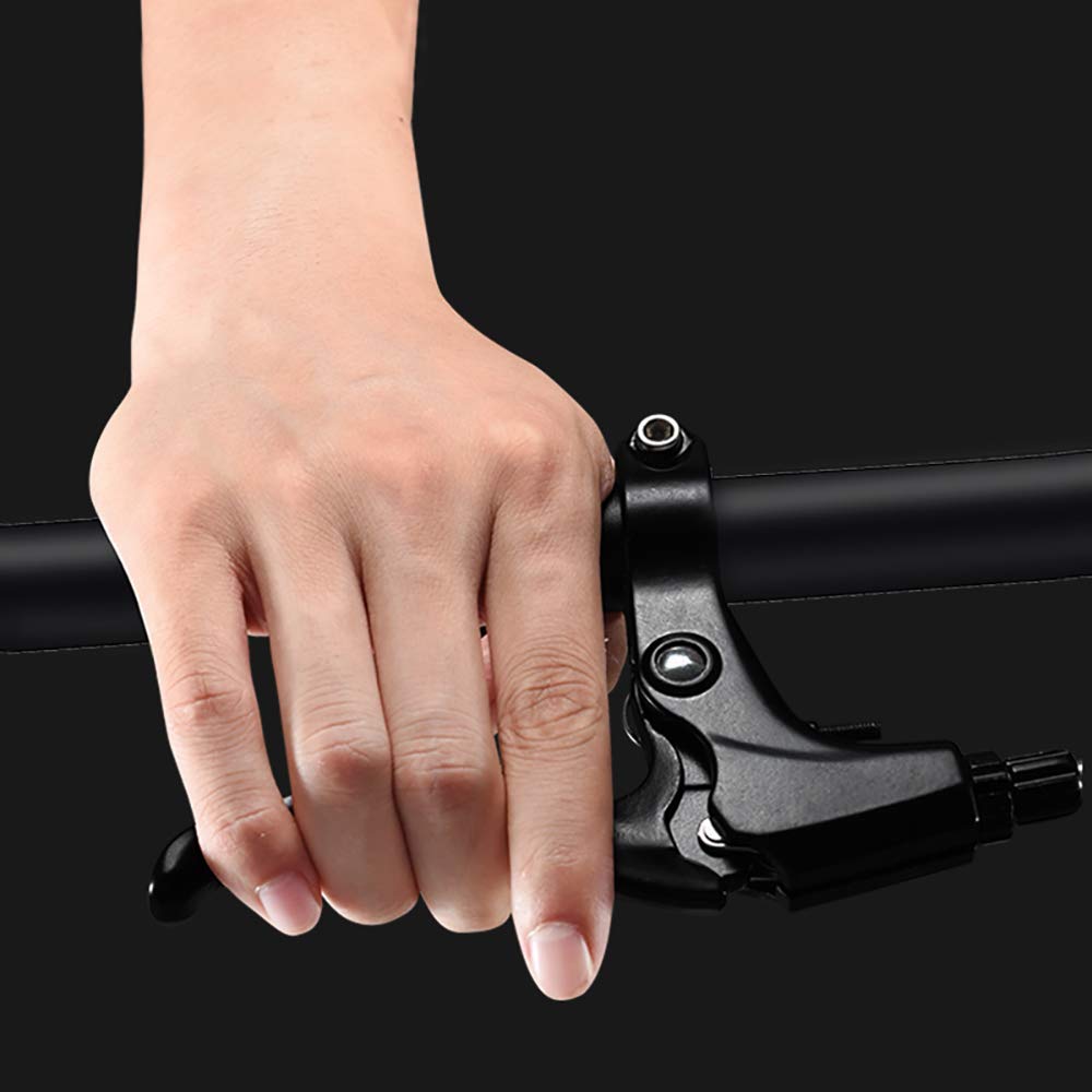 Universal Aluminum Bike Brake Levers - 1 Pair Replacement Brake Handles for Mountain, Road & Folding Bikes (2.2cm Diameter) | Durable MTB Cycling Parts & Accessories | Perfect for Commuting, Trail Riding & Urban Cycling
