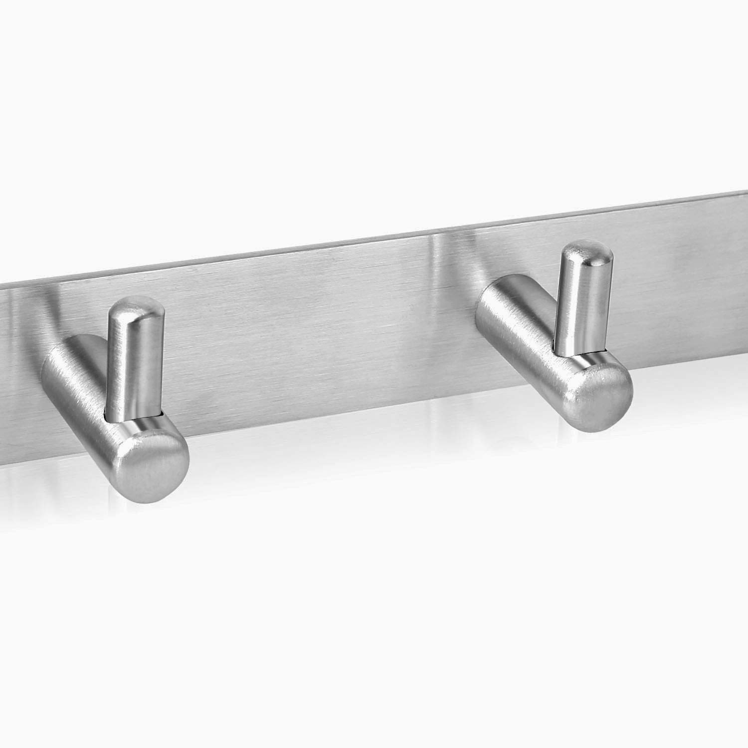 7-Hook Brushed Nickel Towel Rack 17