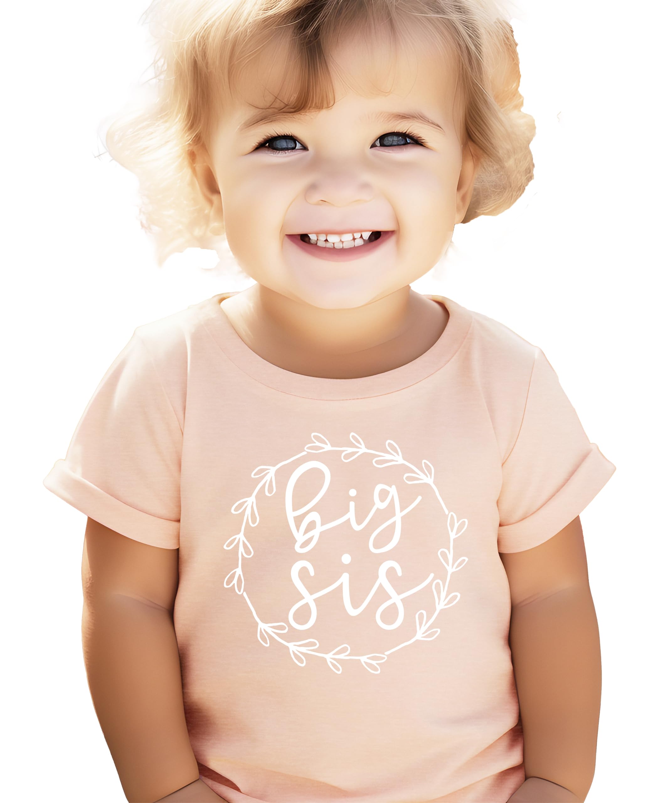 Olive Loves Apple Big Sis Lil Sis Matching T-Shirts & Bodysuits - Cute Sibling Outfits for Baby & Toddler Girls | Perfect for Family Photos, Twin Outfits & Special Occasions