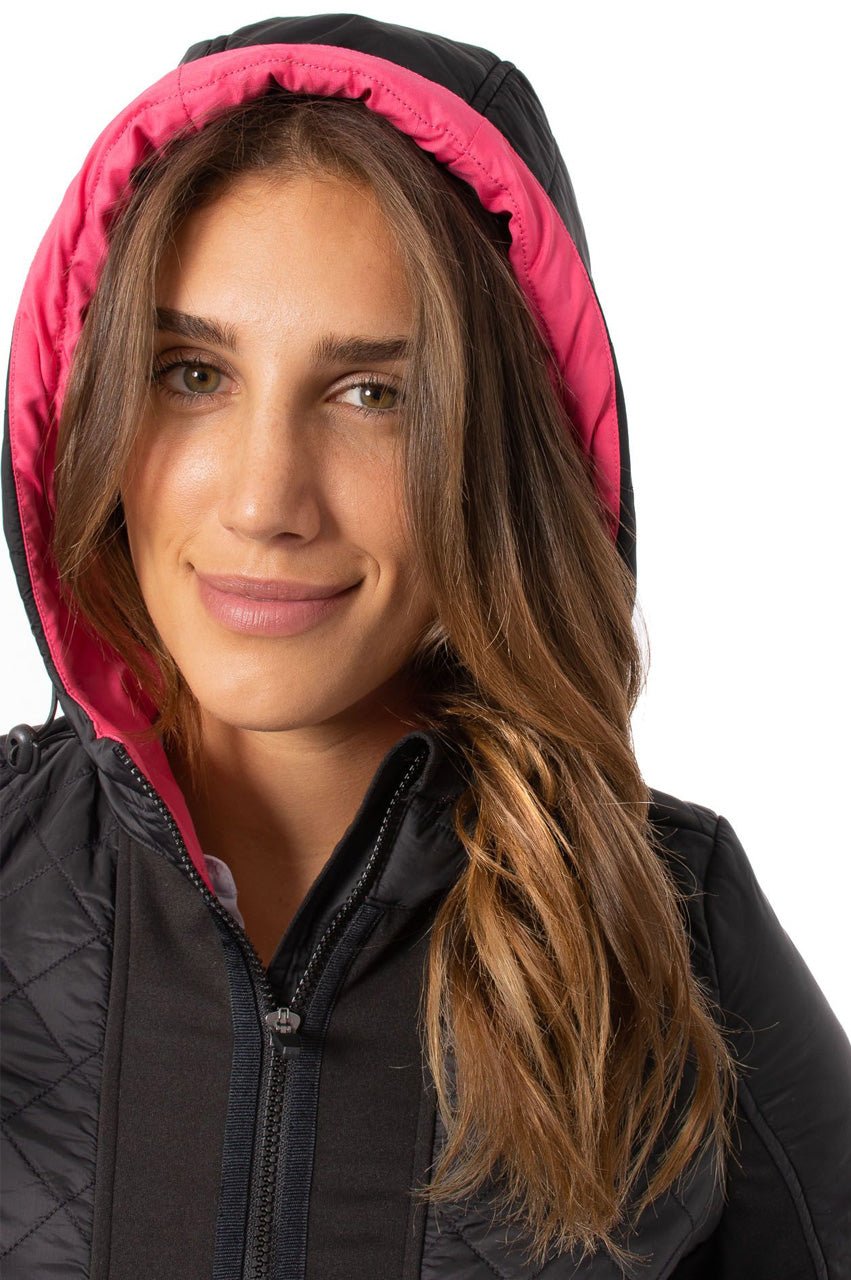 Black Hooded Windbreaker Jacket for Men & Women - Lightweight Water-Resistant Outdoor Jacket with Adjustable Drawstring | Perfect for Hiking, Running, and Casual Wear