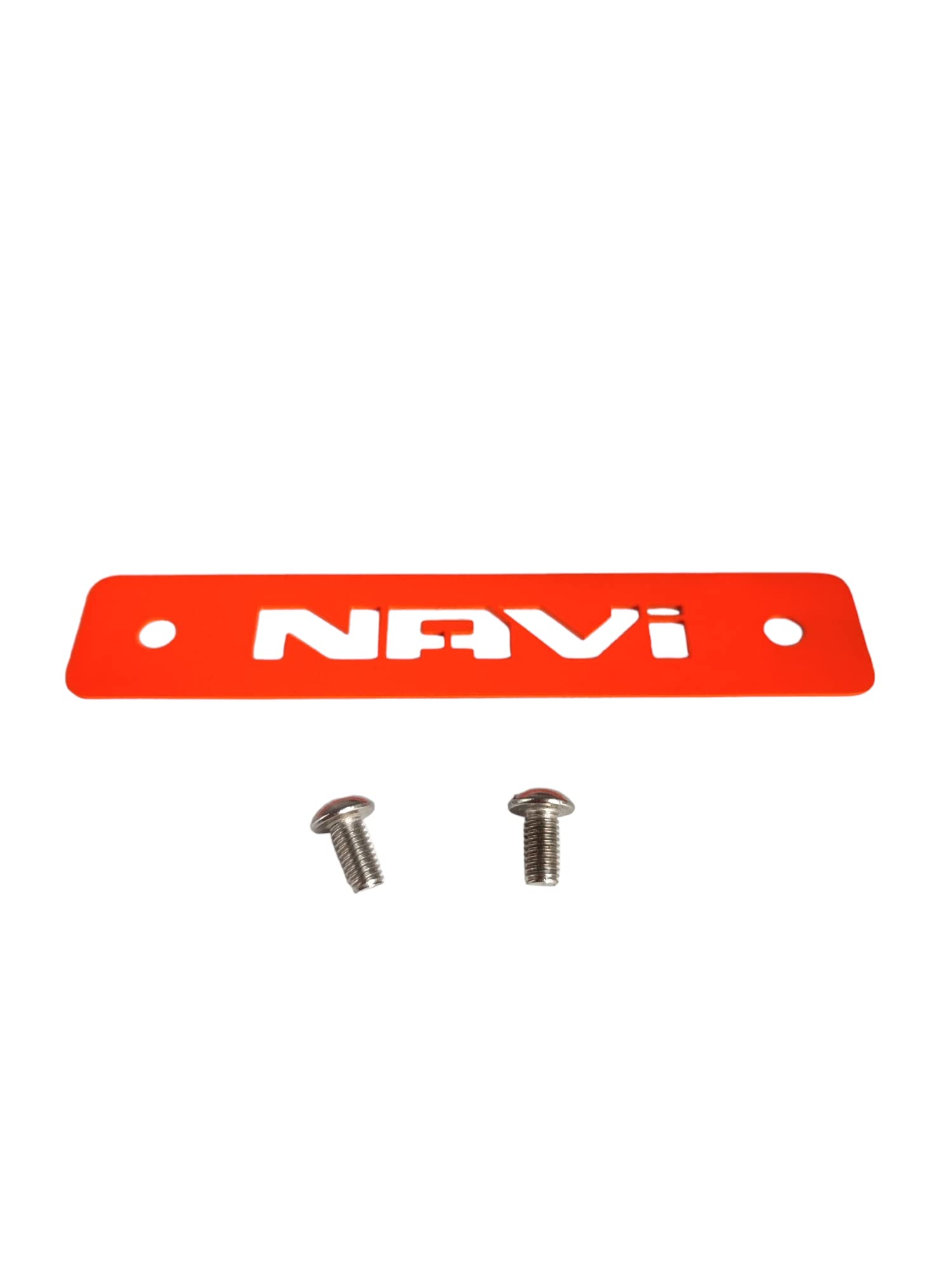 Optimized Honda Navi Front Plate with Orange Glow - Enhanced Visibility for Night Riding & Urban Commuting
