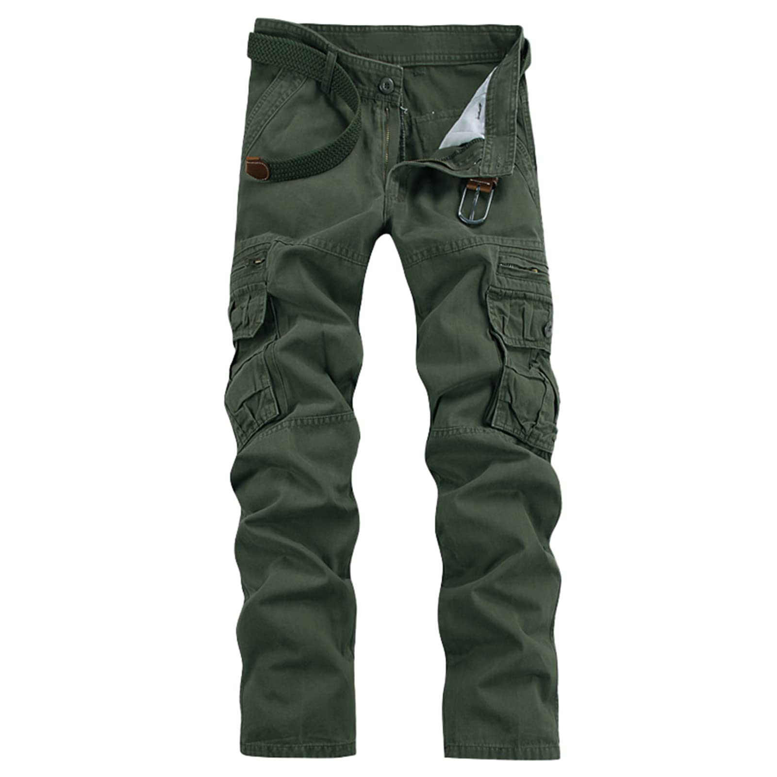 Men's Tactical Cargo Pants - Military Combat Work Pants with Multiple Pockets for Hiking, Fishing & Outdoor Activities | Durable Casual Utility Trousers for Adventure & Everyday Wear
