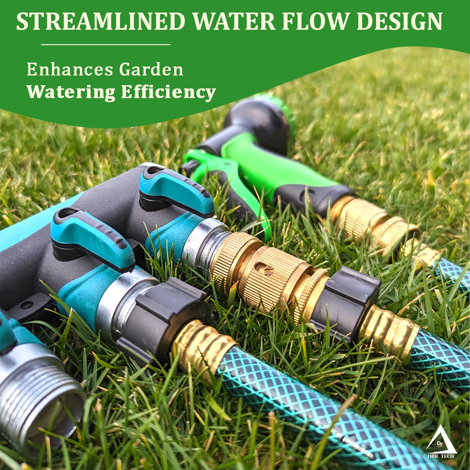 Premium Brass Heavy Duty Water Hose Quick Connect Fittings - 3/4