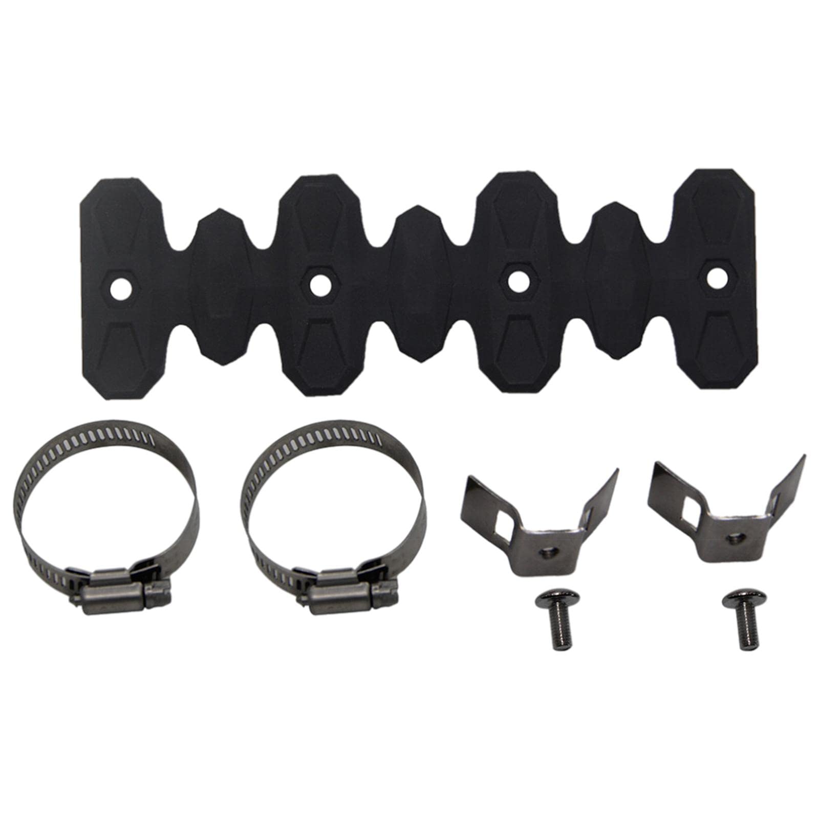 MagiDeal Universal Silicone Exhaust Heat Insulation Cover (27-51mm) - Black Protective Shield for Motorcycle, Car & ATV Pipes - Prevents Burns & Heat Damage