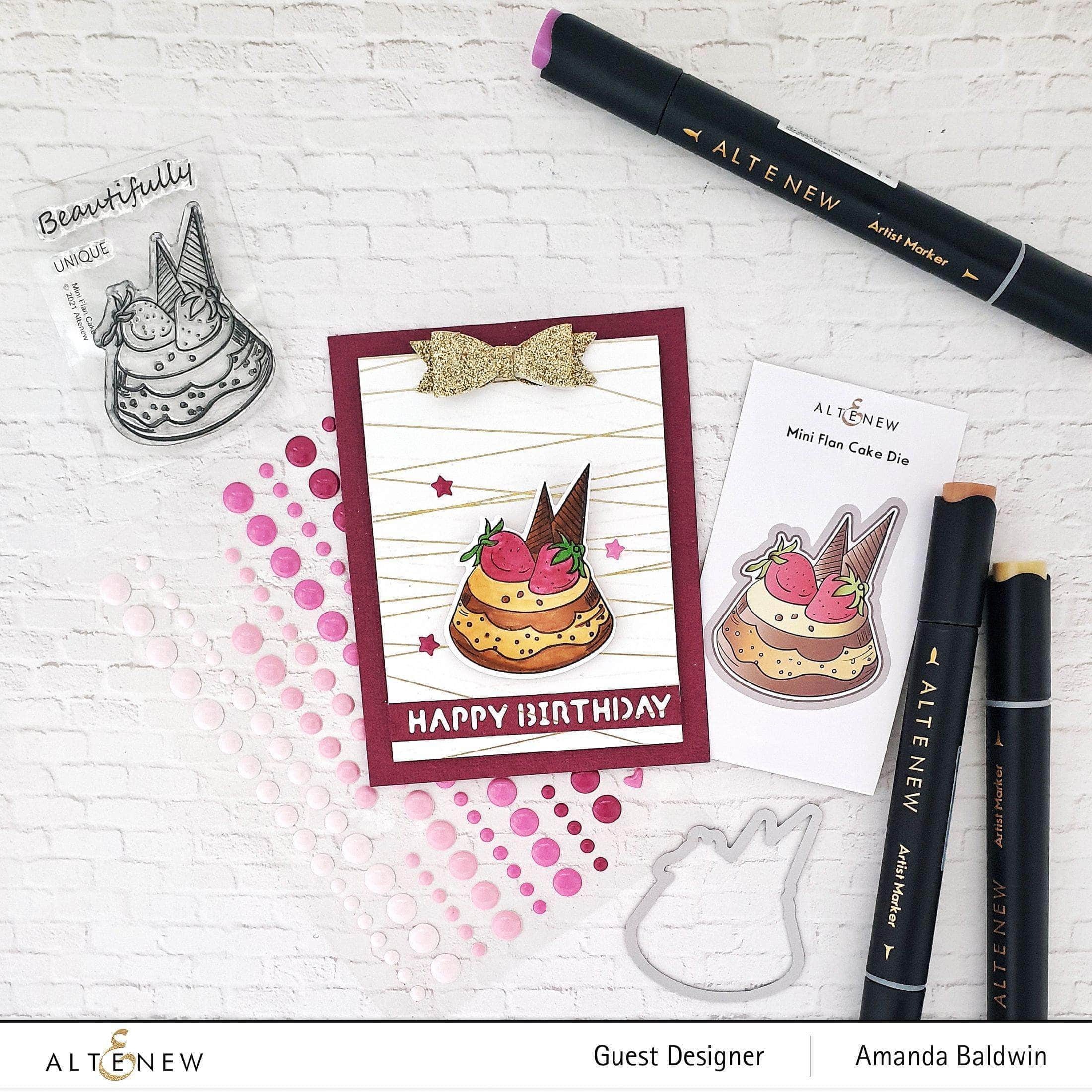 Mini Flan Cake Stamp Set - 6-Piece Baking Tool for Perfect Desserts - Ideal for Cake Decorating, Pastry Making, and DIY Desserts at Home