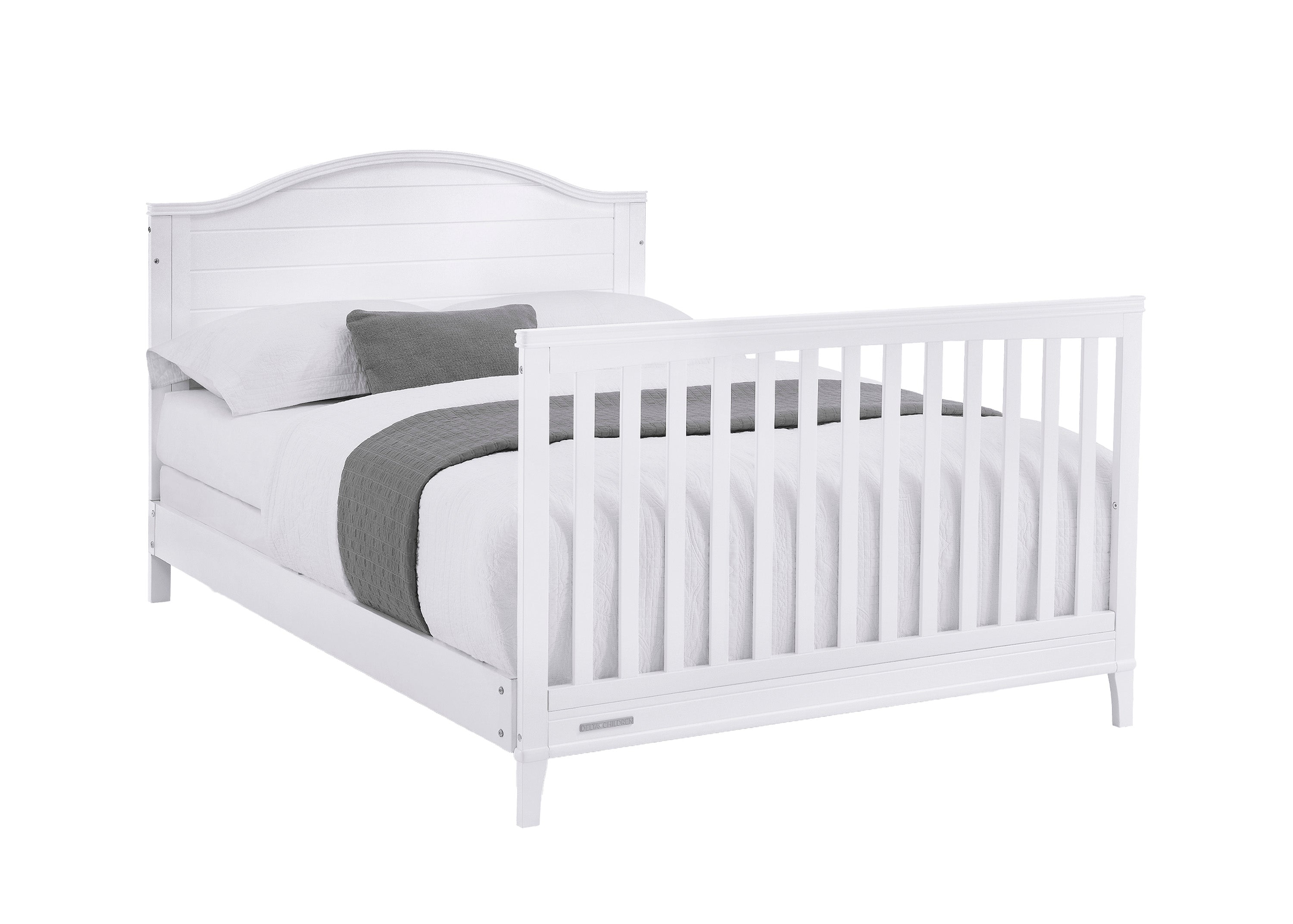 Phoebe 6-in-1 Convertible Baby Crib - Toddler Bed, Daybed & Full-Size Frame - Safe Nursery Furniture for Newborn to Adult - Perfect for Modern Nursery, Bedroom & Guest Room