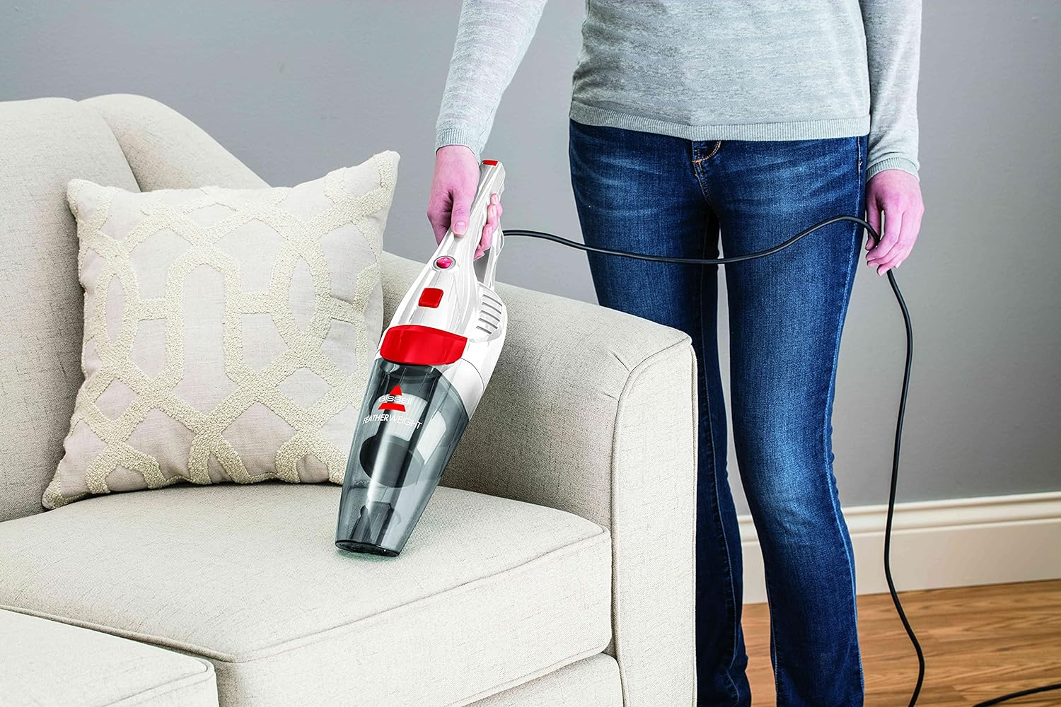 Bissell Featherweight Stick Vacuum Cleaner 2-in-1 Lightweight Corded 450W - Perfect for Hardwood Floors, Carpets & Pet Hair Cleaning