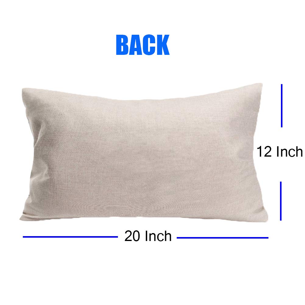 Black and White Throw Pillow Covers 12x20 Inches - Cotton Linen Farmhouse Decor with 'Something Wicked This Way Comes' Quote - Perfect for Sofa, Couch, Bedroom & Living Room Accent