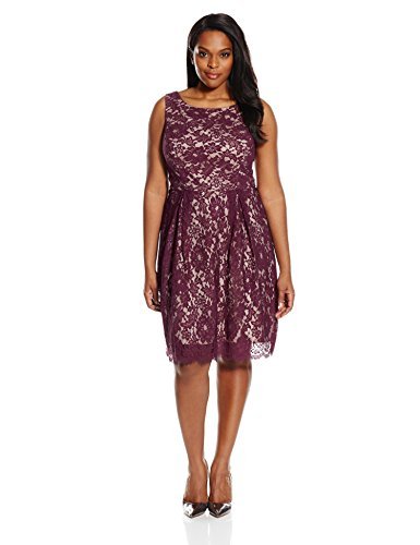 Plus Size Sleeveless Lace Dress for Women - Elegant Single Dress for Weddings, Parties & Special Occasions