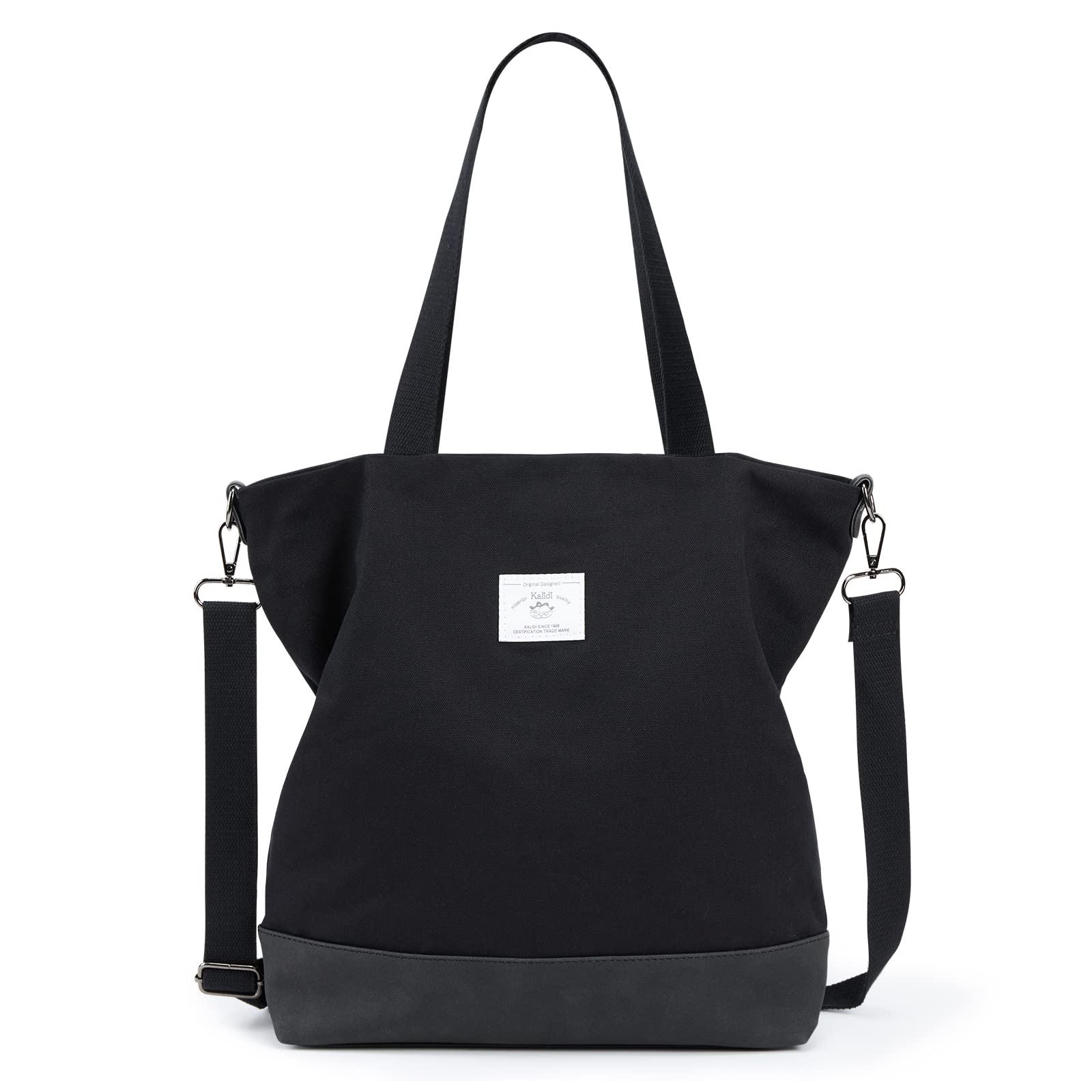 KALIDI Women's Large Canvas Tote Bag - Stylish Crossbody Shoulder Bag for Work, Travel & Everyday Use | Durable Casual Purse & Handbag for Women
