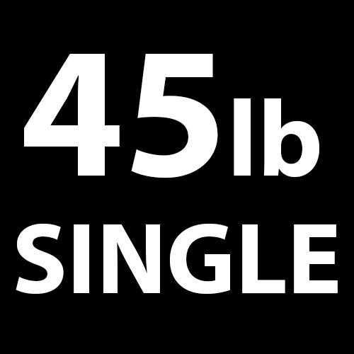 h) 45 lbs (Single)