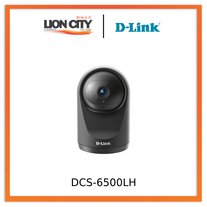 D-Link DCS-6500LH Full HD 1080p PTZ Wi-Fi Security Camera with Night Vision - Indoor/Outdoor Surveillance for Home & Business (Pre-Order) - Monitor Baby, Pets, or Property Remotely