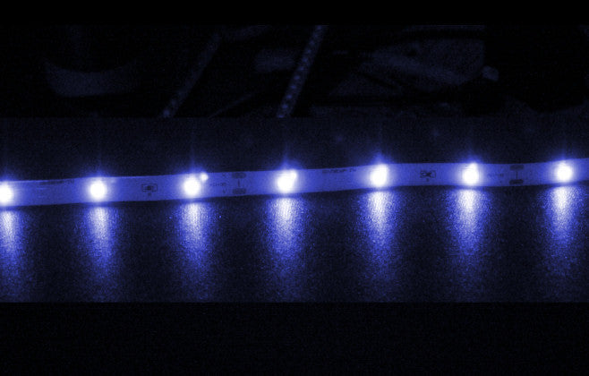 60 LED Flexible Light Strip 78 Inch 12V Blue - Waterproof RGB LED Tape Lights for Bedroom, Kitchen, Car, Party Decoration