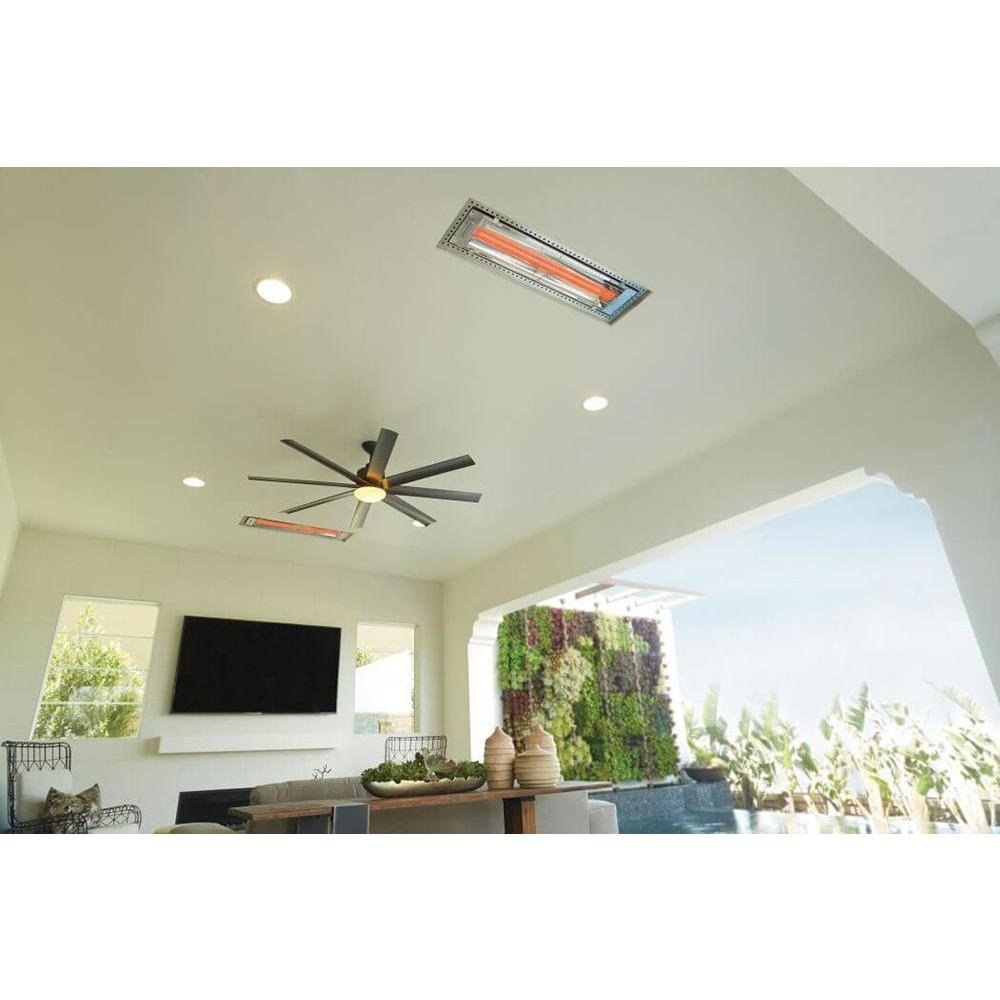 Infratech WD Series 48 Inch 5200W Dual Element Marine Grade Infrared Electric Heater - Outdoor Patio, Deck, and Marine Heating Solution for Restaurants, Pools, and Cold Weather Comfort