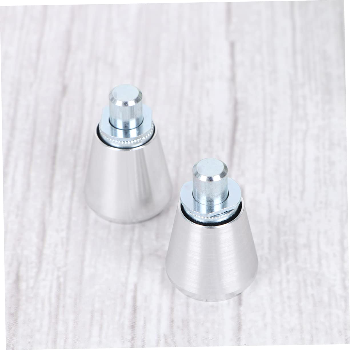 2-Pack 300 Series Silver Spring-Loaded Plunger Latches - Heavy Duty Mechanical Fasteners for Cabinets, Toolboxes & Industrial Equipment
