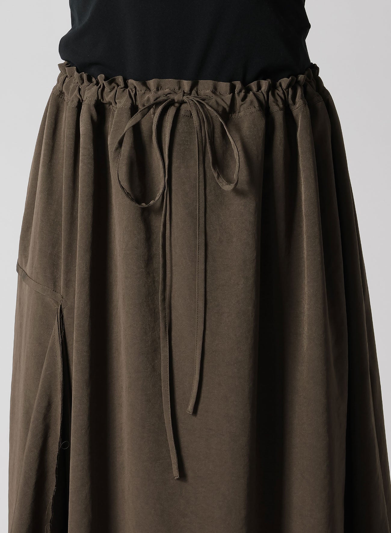 CREPE de CHINE RIGHT DRAPE SKIRT - Flowy A-Line Midi Skirt for Women | Elegant Office Wear & Casual Outfits | Perfect for Work, Dates & Special Occasions