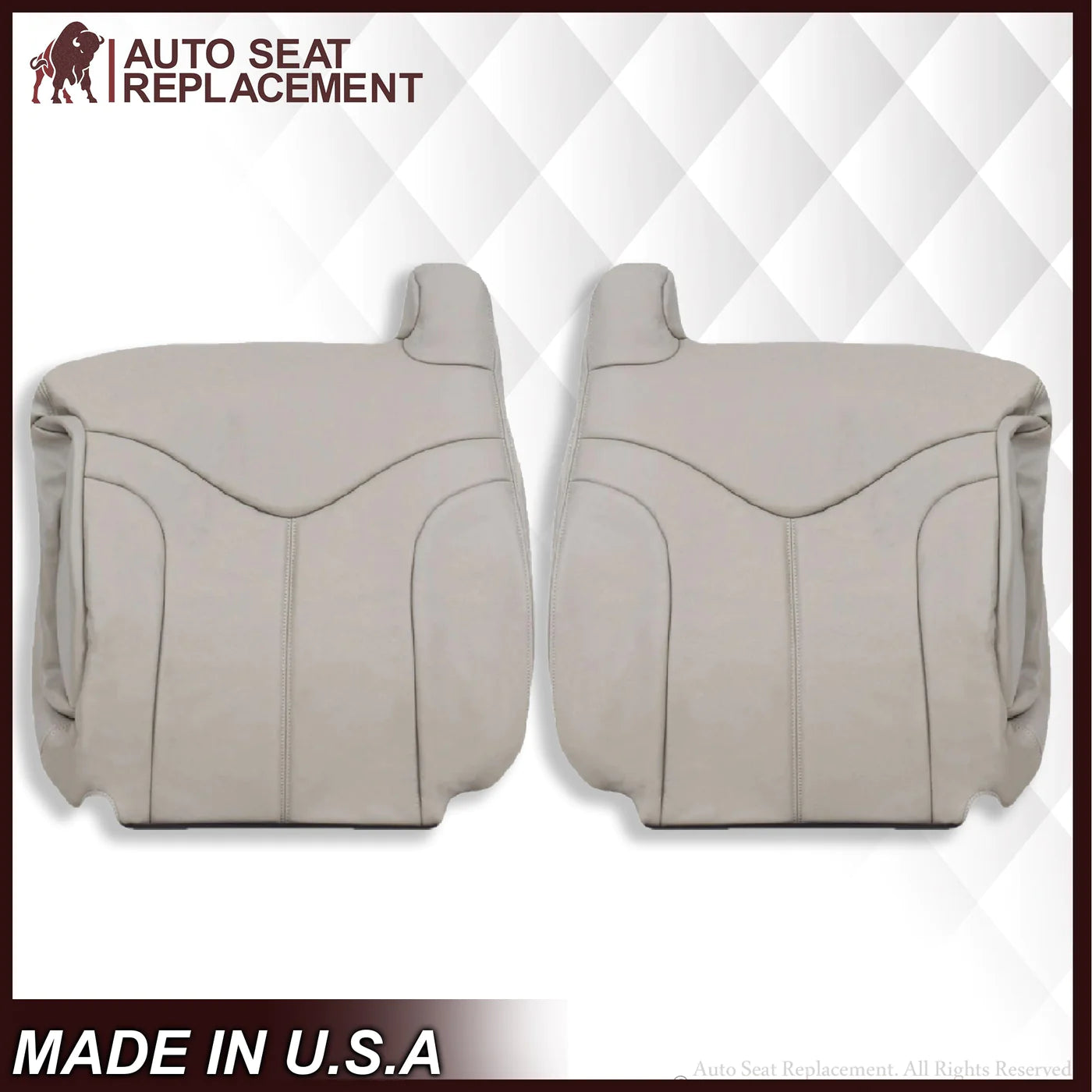 2000-2002 GMC Yukon XL 2nd Row Captain Seat 50/50 Split Bench Seat Cover - Shale Tan Color - Custom Fit for Yukon XL - Durable & Comfortable - Perfect for Road Trips & Family Adventures