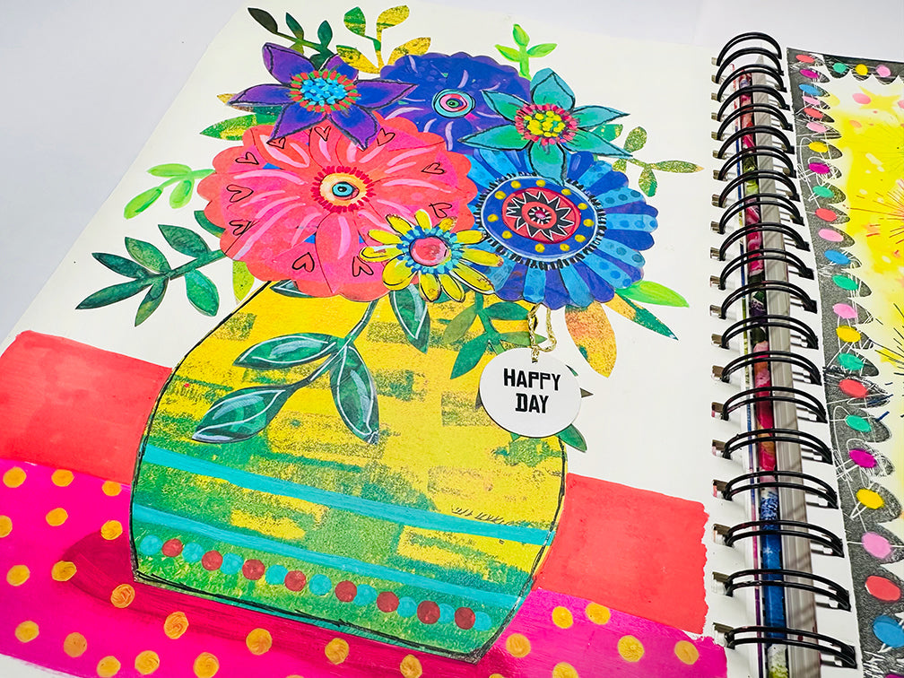 ABM Collage Paper Pad - 60 Sheets Cut and Paste Scrapbook for DIY Crafts, Scrapbooking & Art Projects | Color Addict Art by Marlene | Perfect for Journals, Cards & Creative Decorations