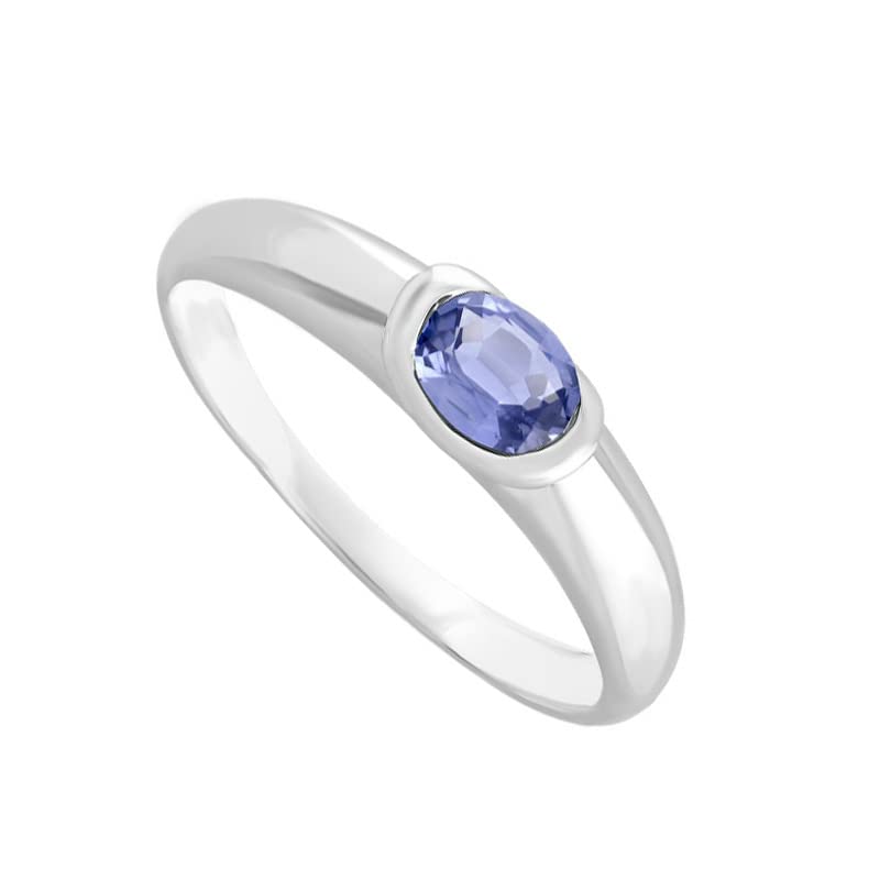 Kaius Jewels 925 Sterling Silver Natural Tanzanite Birthstone Ring for Women | December Birthstone Jewelry Gift for Her | Perfect for Anniversaries, Birthdays & Special Occasions
