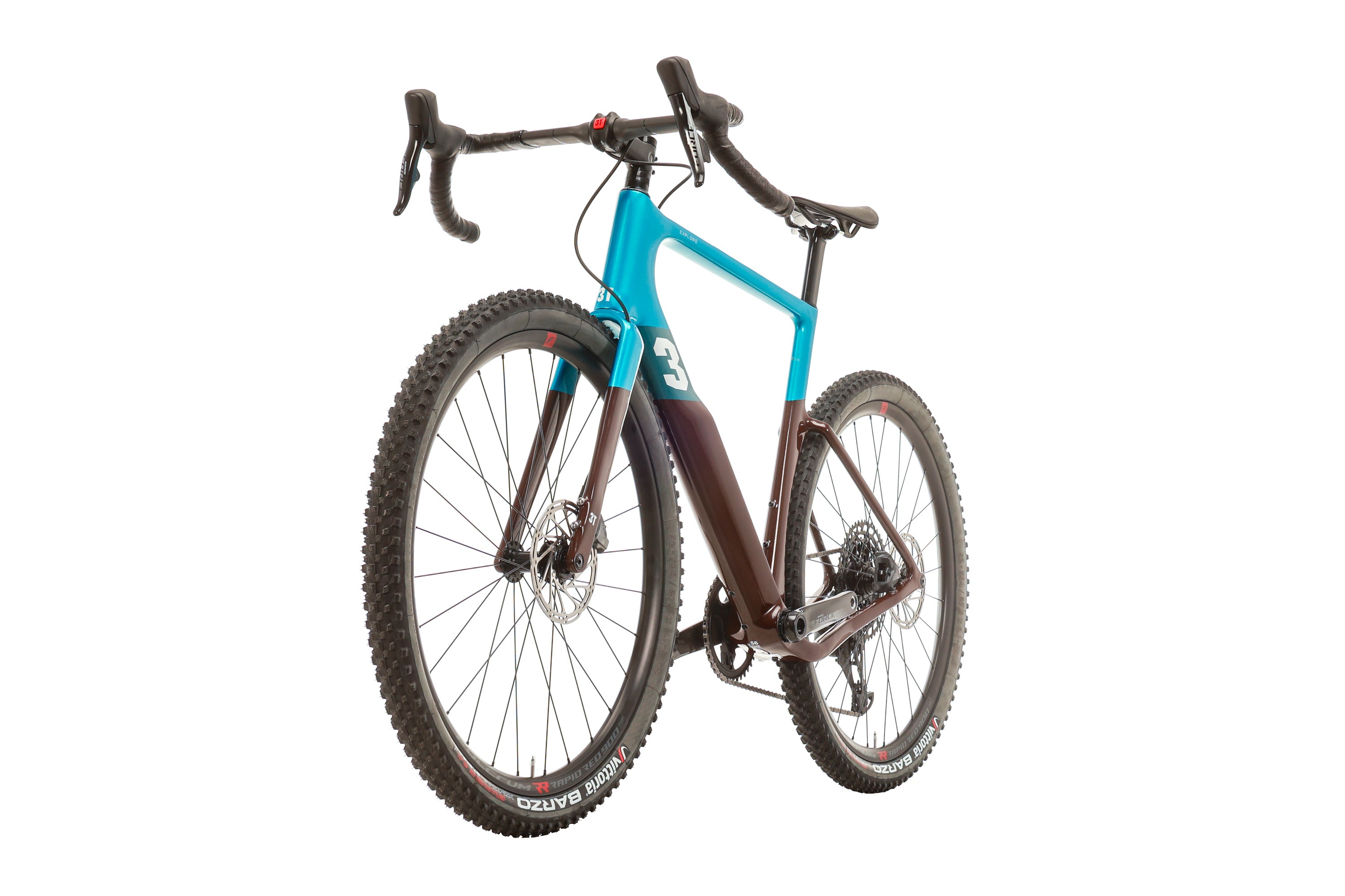 2023 3T Exploro Racemax Gravel Bike - 56cm Carbon Frame, All-Road Adventure & Racing Bicycle for Men & Women | Perfect for Trail Riding, Commuting & Bikepacking