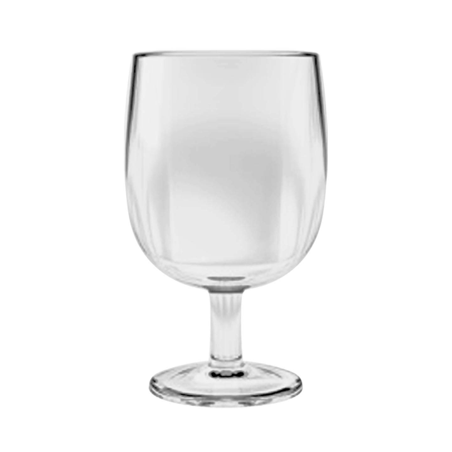 Premium Clear Plastic Wine Goblet Set of 6 - 8.6 oz Stackable Cups for Parties, Picnics & Outdoor Dining - Shatterproof & Dishwasher Safe