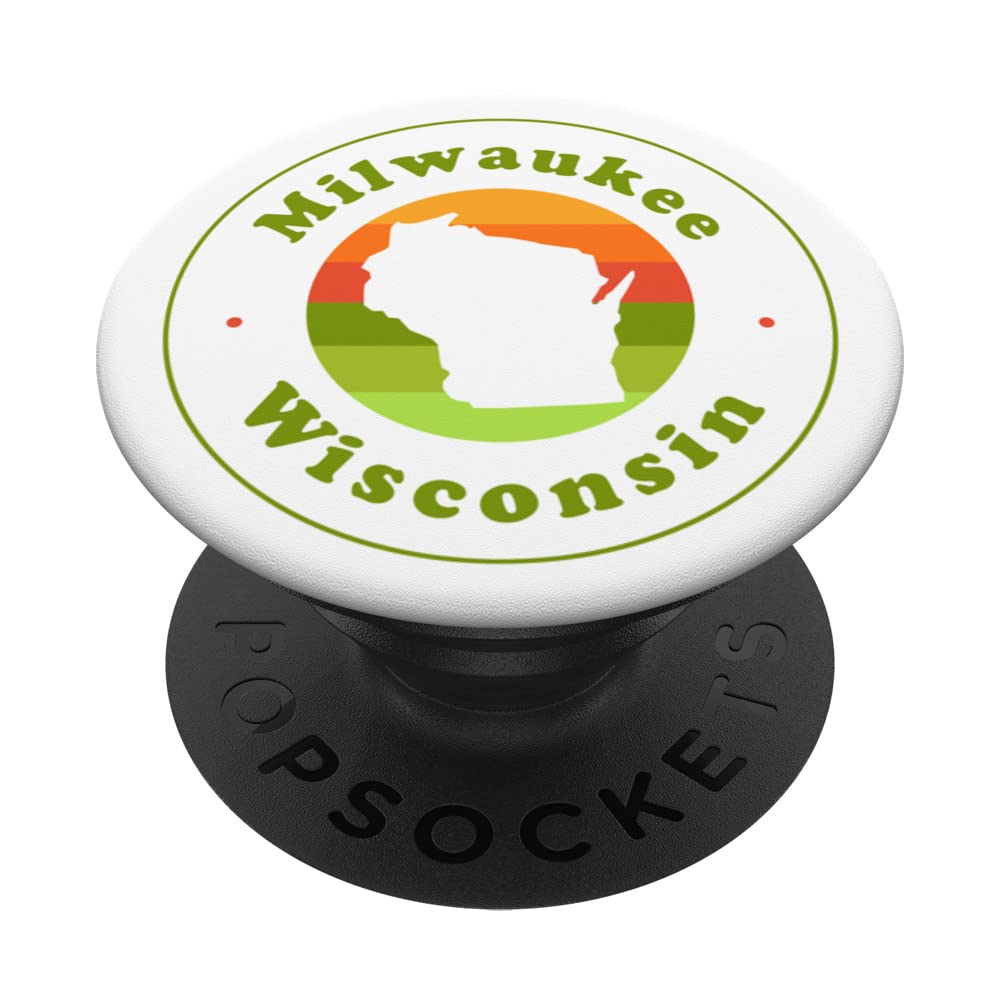 Milwaukee Wisconsin WI Souvenir PopSockets - Swappable PopGrip for Phones & Tablets - Perfect Travel Gift & Vacation Memento