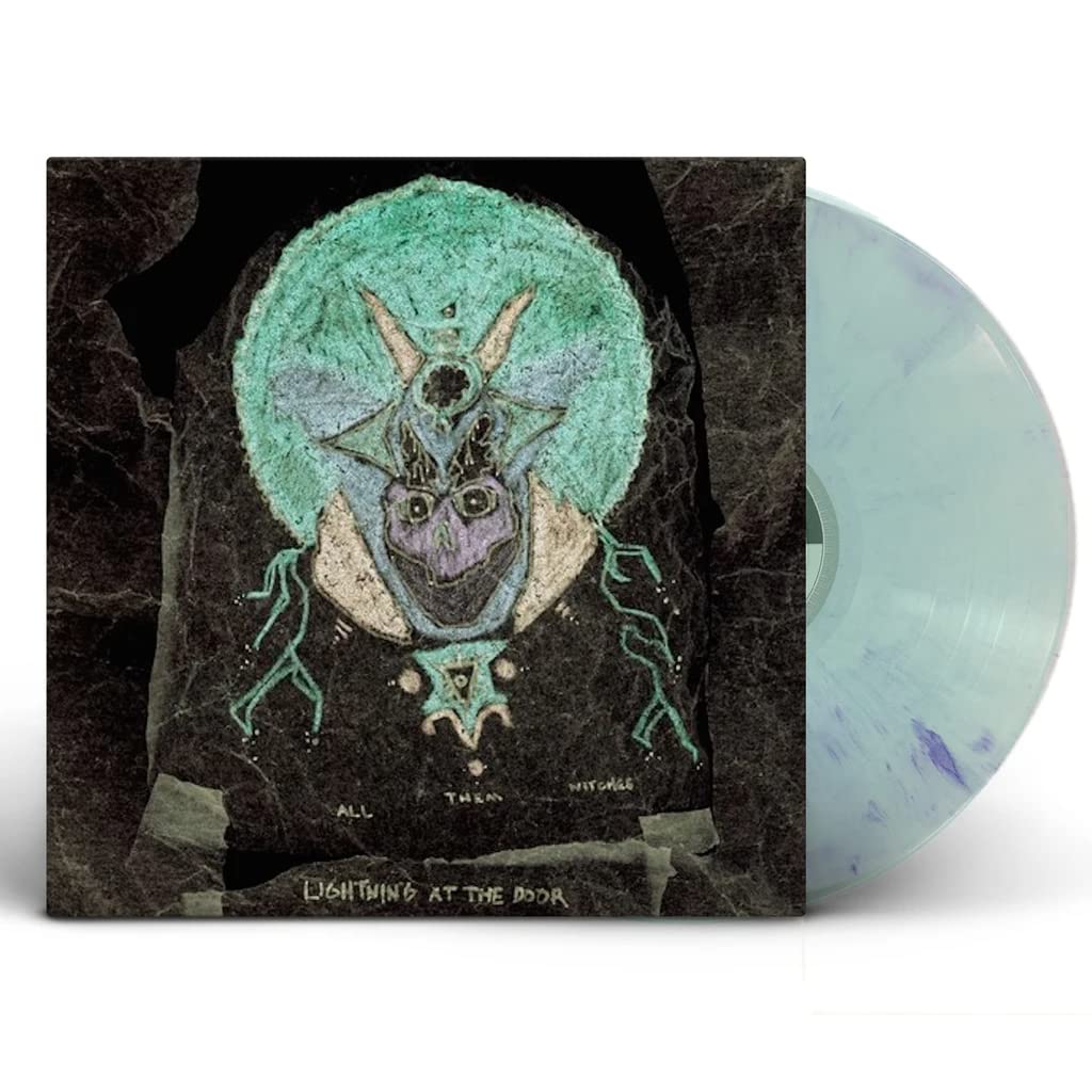 Lightning At The Door - Limited Edition Sea Glass Vinyl LP with Lavender & Metallic Swirl | Exclusive Collectible Record for Music Lovers & Audiophiles | Perfect for Home Decor, Gift Giving & Vinyl Collections