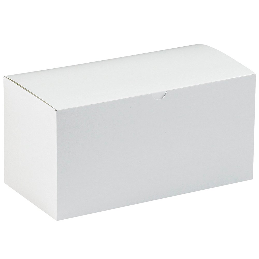 Aviditi 12x6x6 Inch White Gift Boxes (50 Pack) - Easy Assembly Holiday Birthday Party Favor Packaging for Christmas, Wedding, Baby Shower & Special Occasions