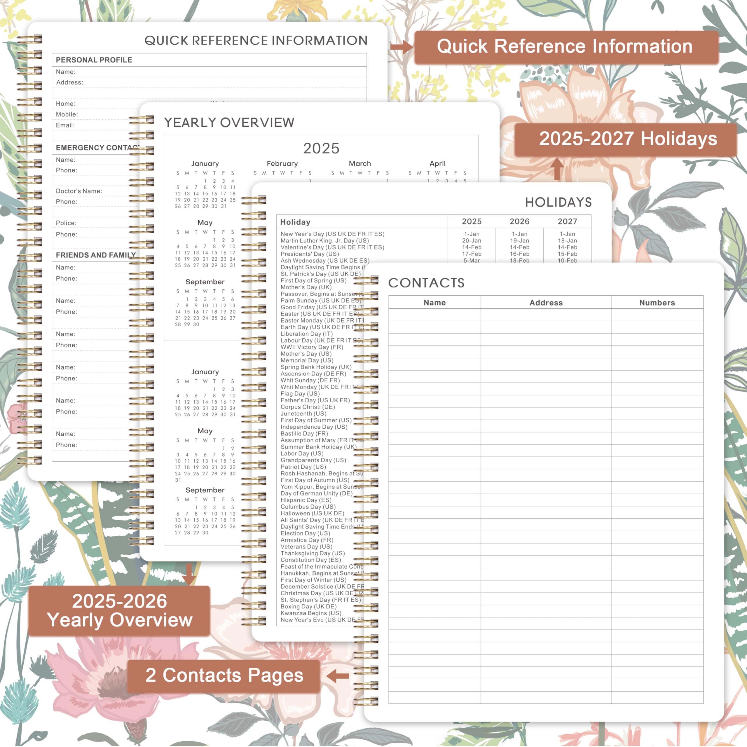 2025 Planner - January to December 2025, 8