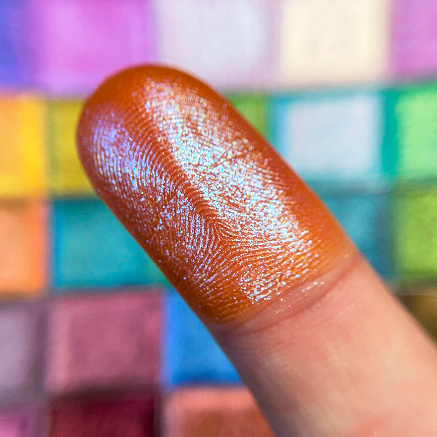 Multichrome Glitter Eyeshadow Palette - Long Lasting Shimmery Makeup for Party, Halloween & Special Occasions