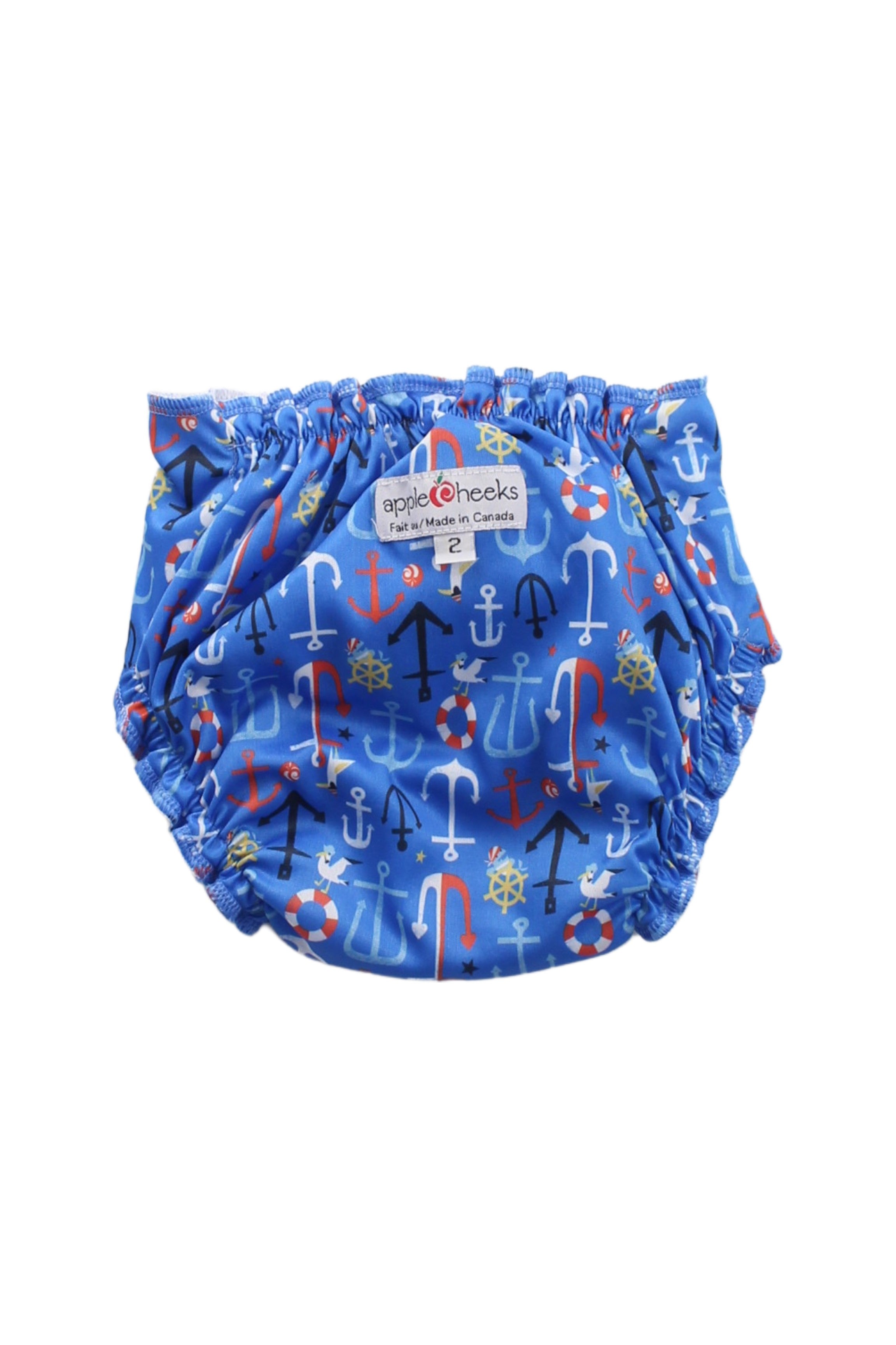 Apple Cheeks Swim Diaper for Toddlers 2T - Reusable & Leak-Proof Baby Swimwear for Pool, Beach & Water Play