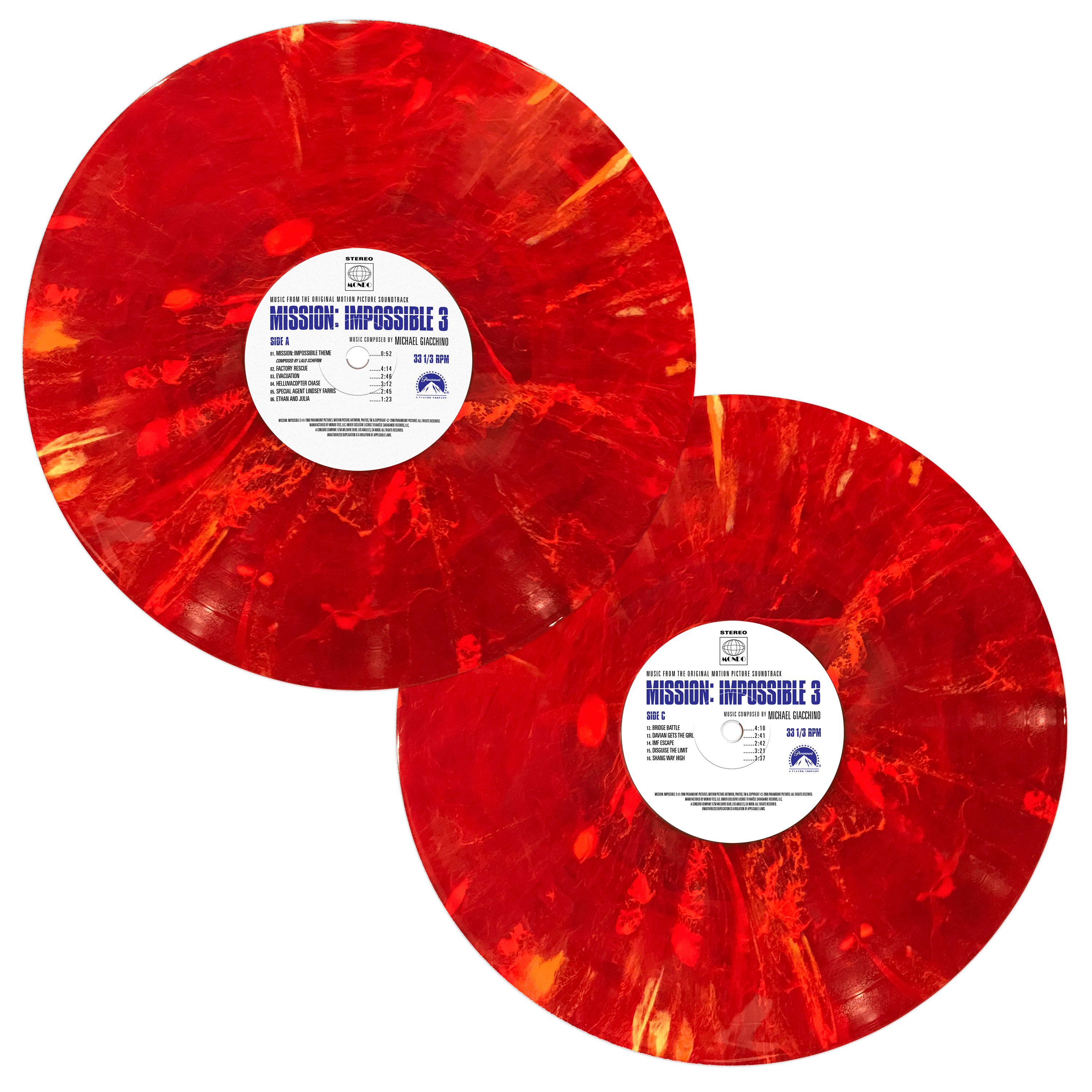 Mission: Impossible 3 Soundtrack - Original Motion Picture Score 2XLP Vinyl Record | Perfect for Movie Fans & Vinyl Collectors