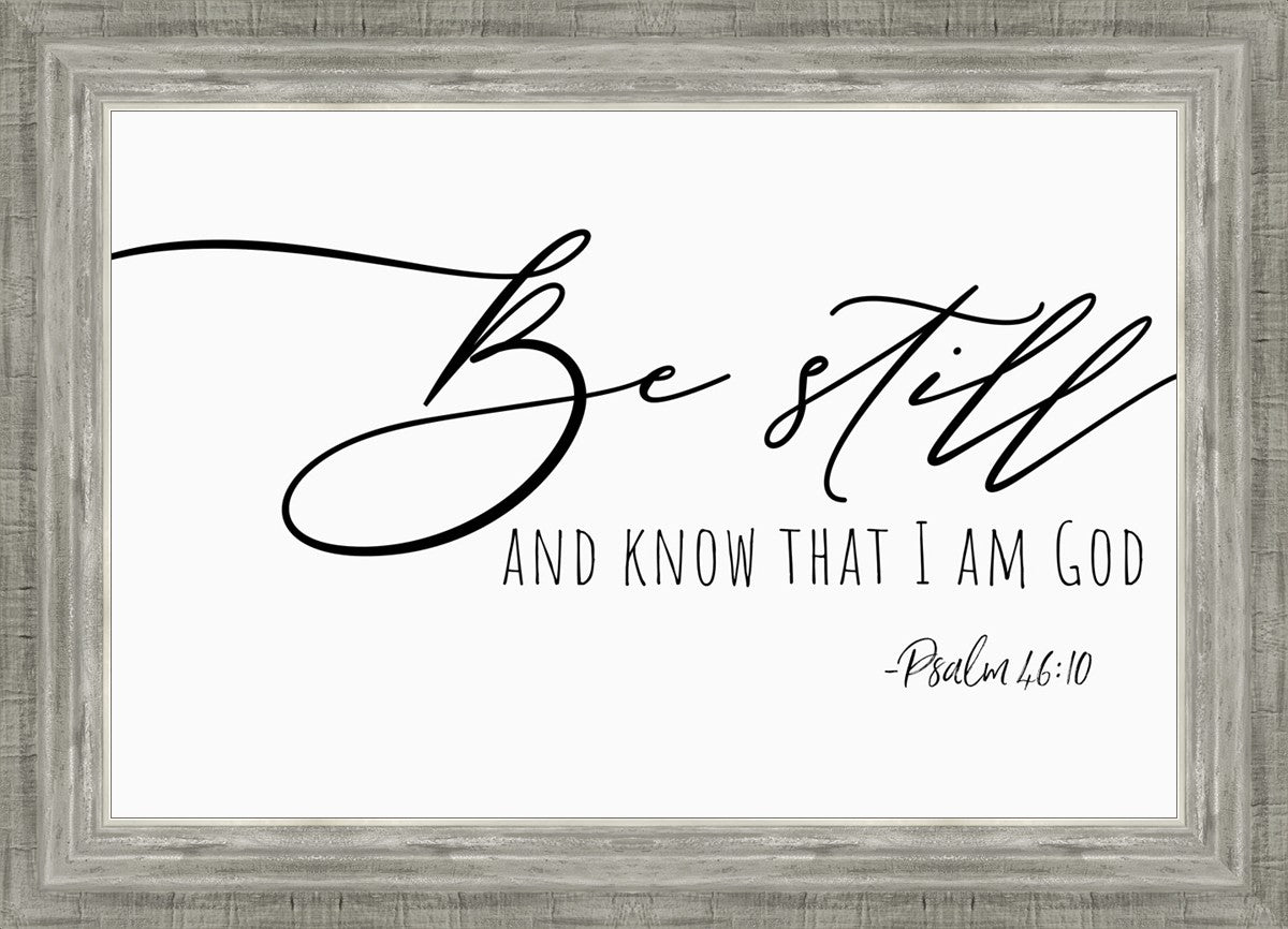 Be Still By Paige Tilly - Inspirational Wall Art Decor for Home & Office - Perfect for Living Room, Bedroom or Gift Giving
