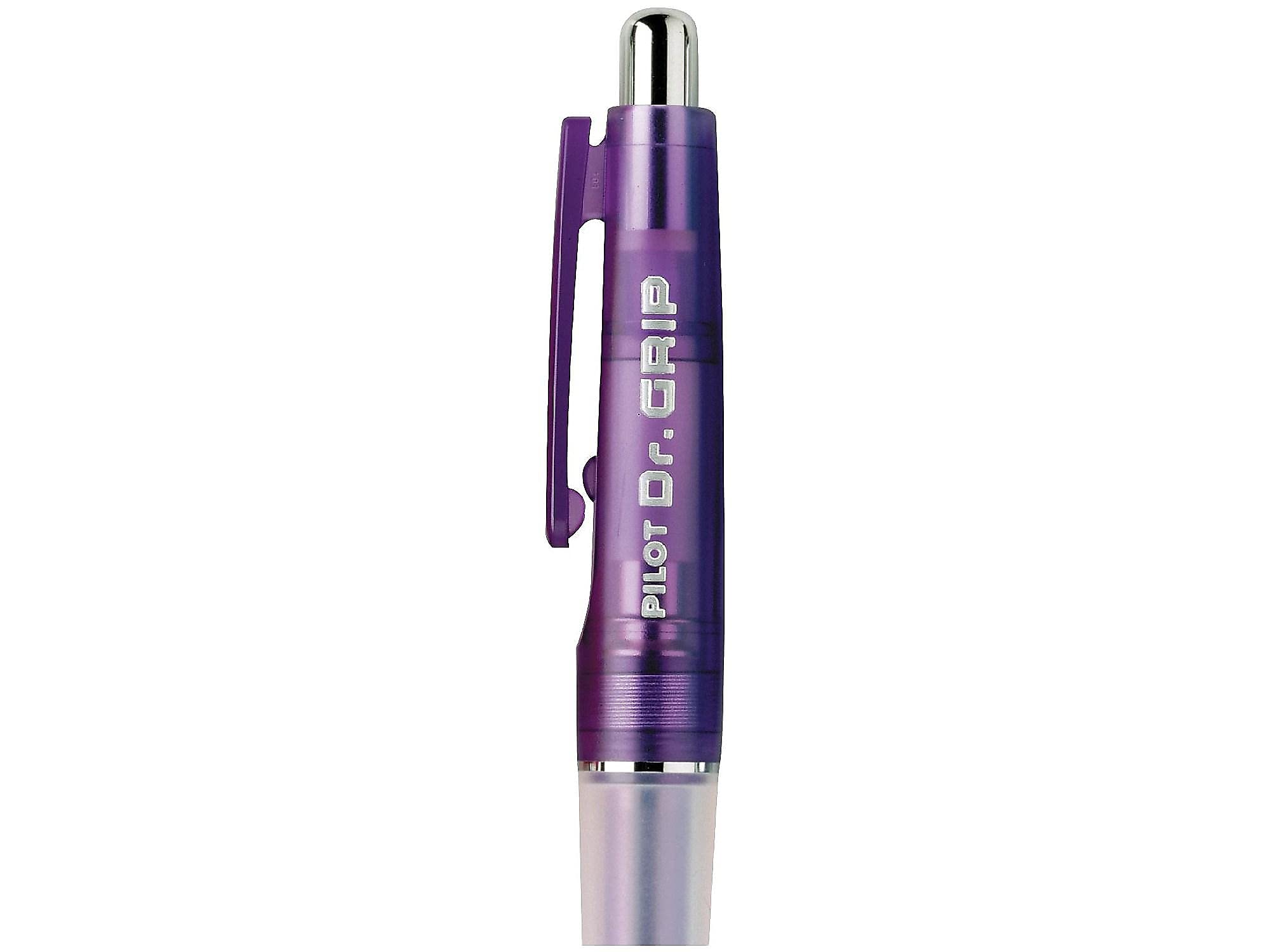 PILOT Dr. Grip Refillable Retractable Gel Pen - Fine Point 0.7mm, Purple Barrel with Black Ink (36261) - Smooth Writing for Office, School & Note Taking