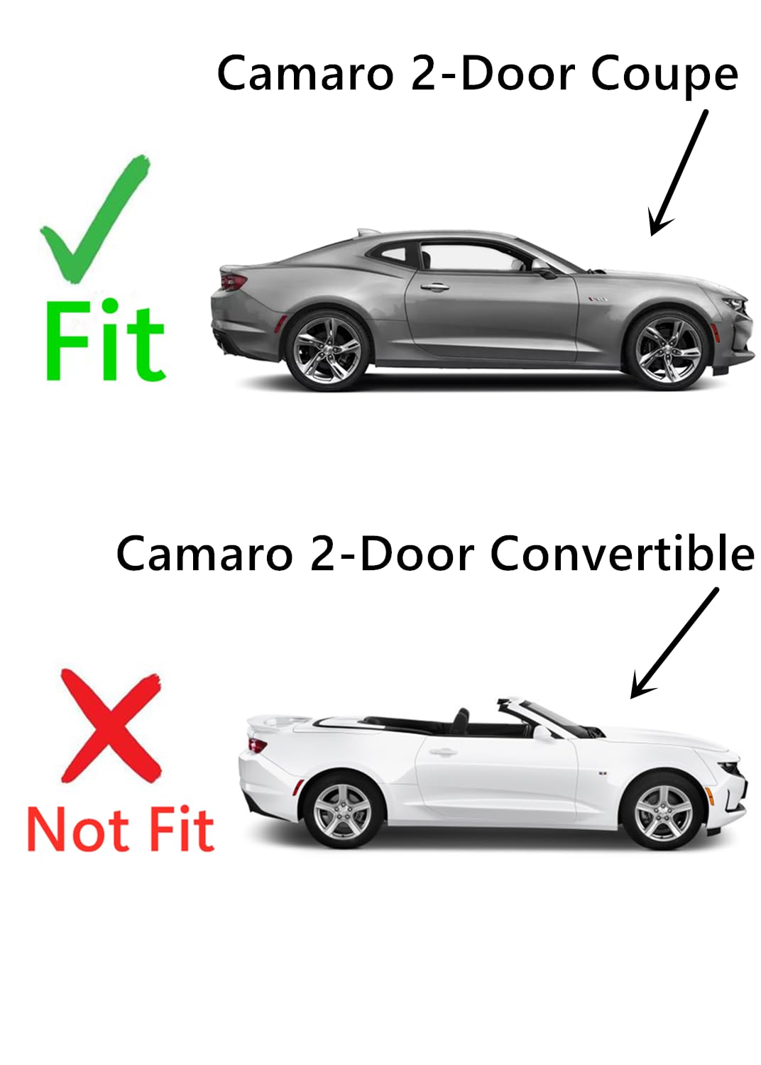 Chevrolet Camaro 2 Door Coupe Passenger Side Window Glass Replacement - Fits 2016-2024 Models | Right Door Glass for Smooth & Quiet Ride | Perfect for Daily Commute & Road Trips