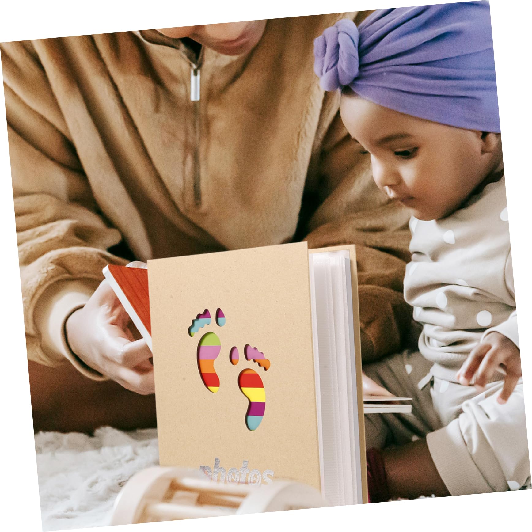 Premium Cabilock 2-Piece Baby Photo Album Set - Acid-Free Scrapbook for Newborn Memories, Family Pictures & Wedding Photos | Perfect for Baby Showers, Christenings & Family Keepsakes