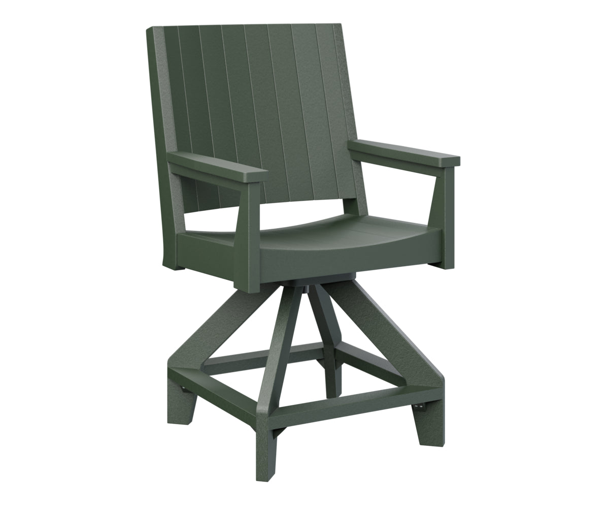 Berlin Gardens Mayhew Swivel Bar Stool - Adjustable Height Counter Chair for Kitchen Island, Breakfast Bar & Home Pub Use