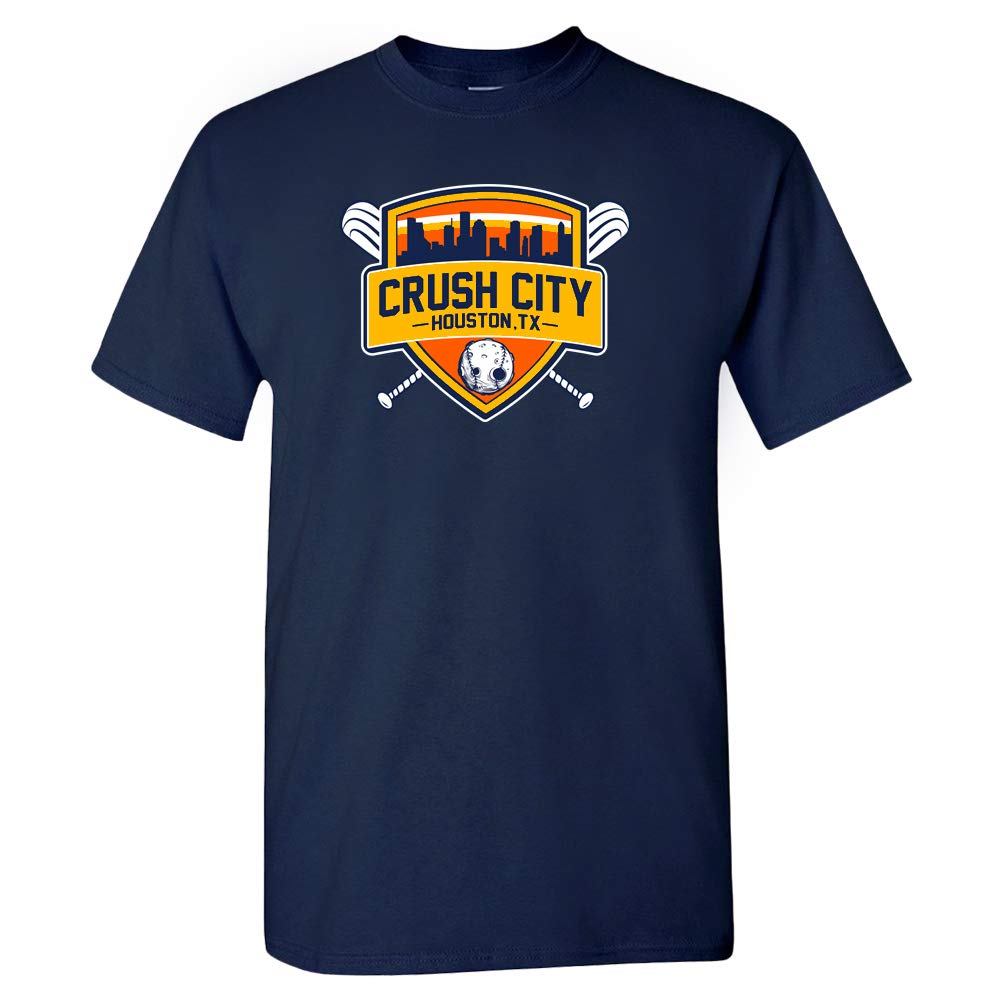 Crush City Baseball T-Shirt for Men - Vintage Style Fan Apparel for Games, Tailgating & Casual Wear