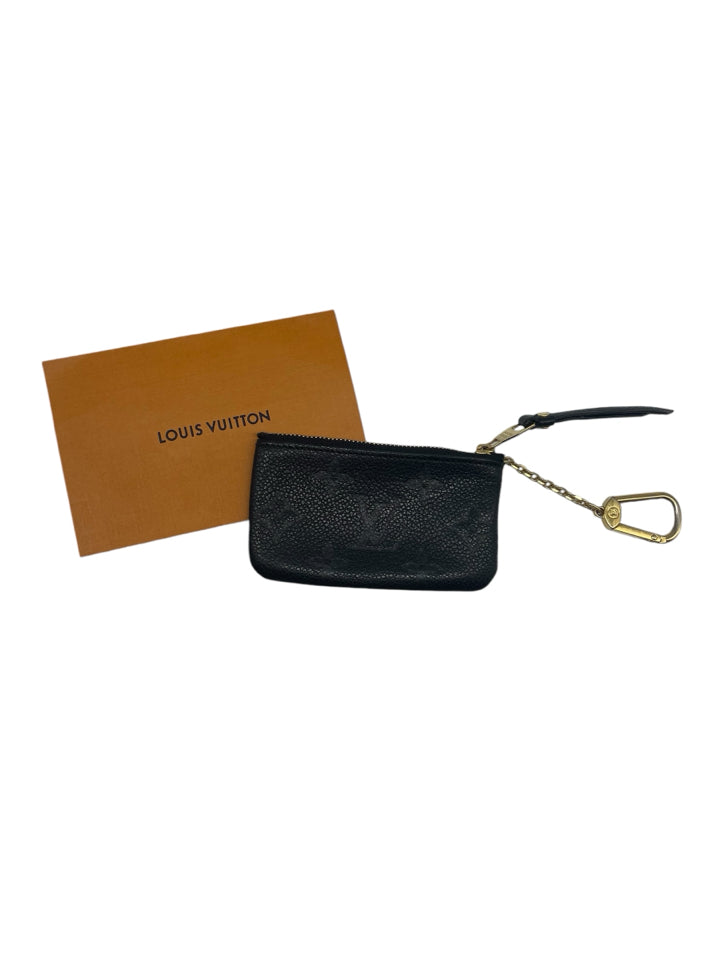 Louis Vuitton Monogram Empreinte Leather Key Pouch - Compact Wallet for Keys & Cards - Perfect for Travel, Everyday Use & Gift Giving