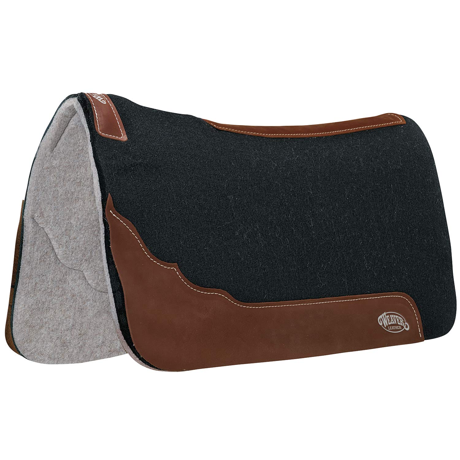 Weaver Leather Contoured Two-Tone Felt Pad for Saddles & Horse Riding Equipment - Durable & Comfortable Saddle Protection for Equestrian Gear